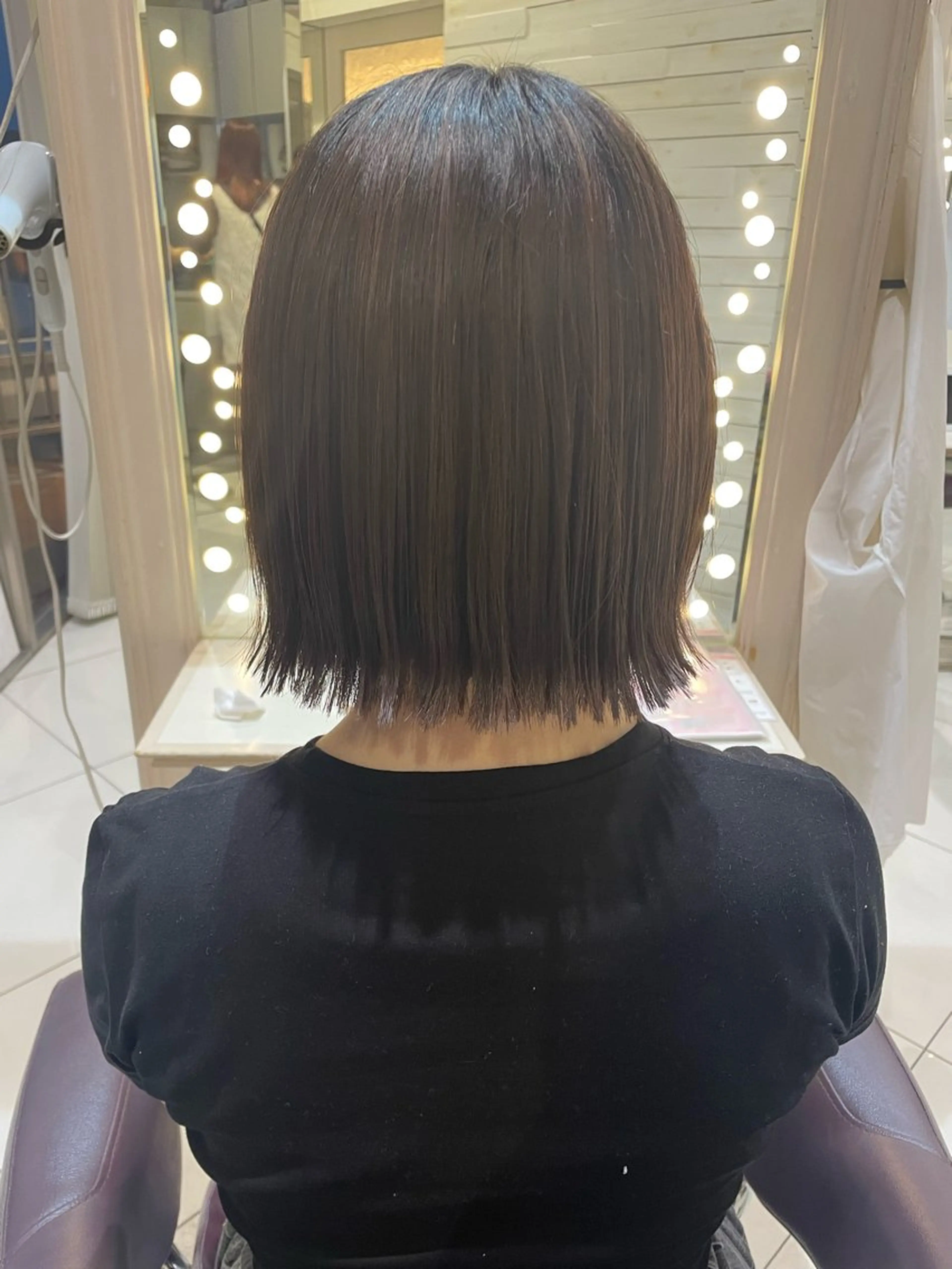 ショート ちぐさ/暖色/ ワンカラー🤍のヘアスタイル