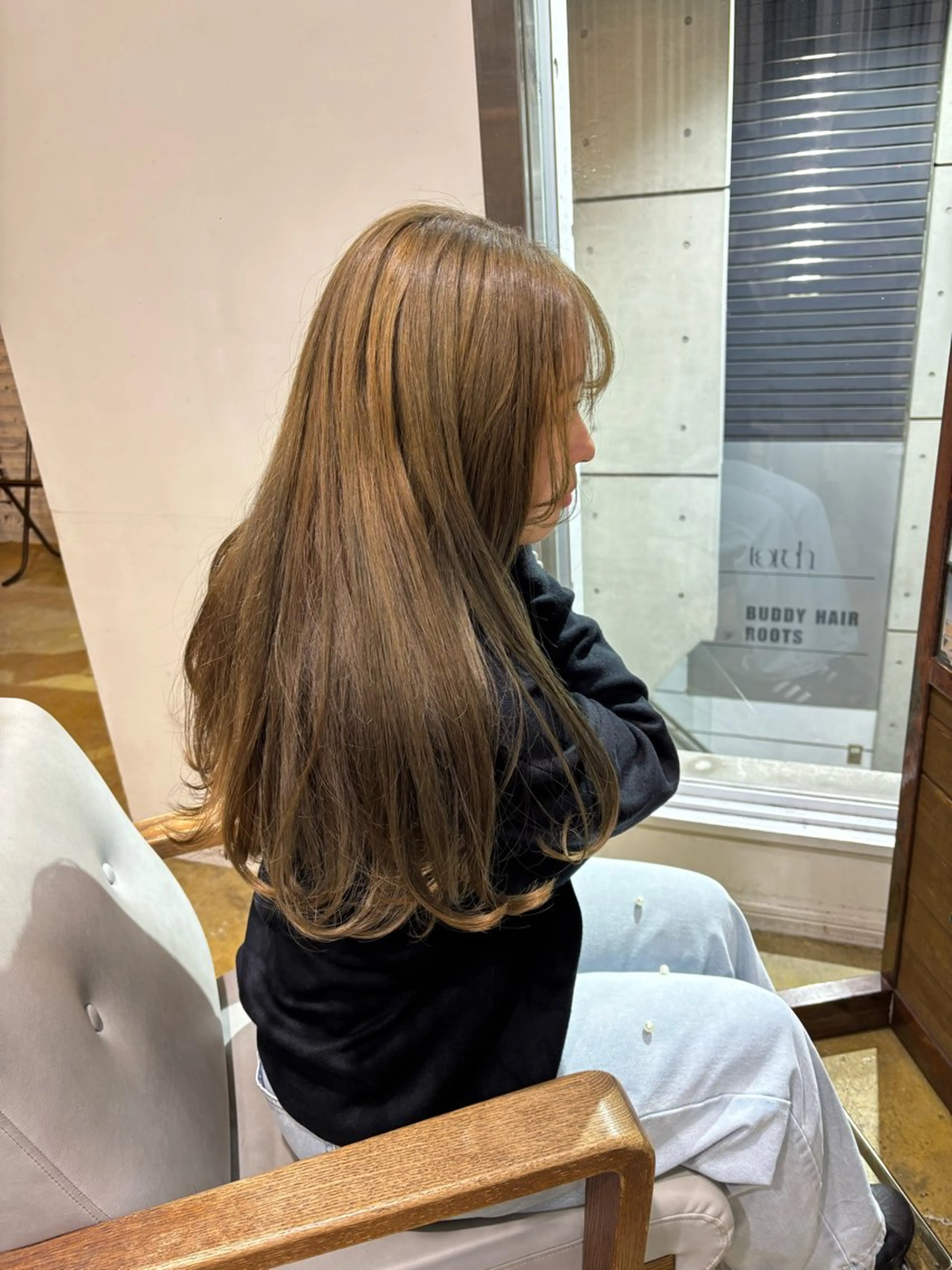 カラー ベージュカラー オリーブベージュ 伊藤 優衣 /カットモデル名古屋のヘアスタイル