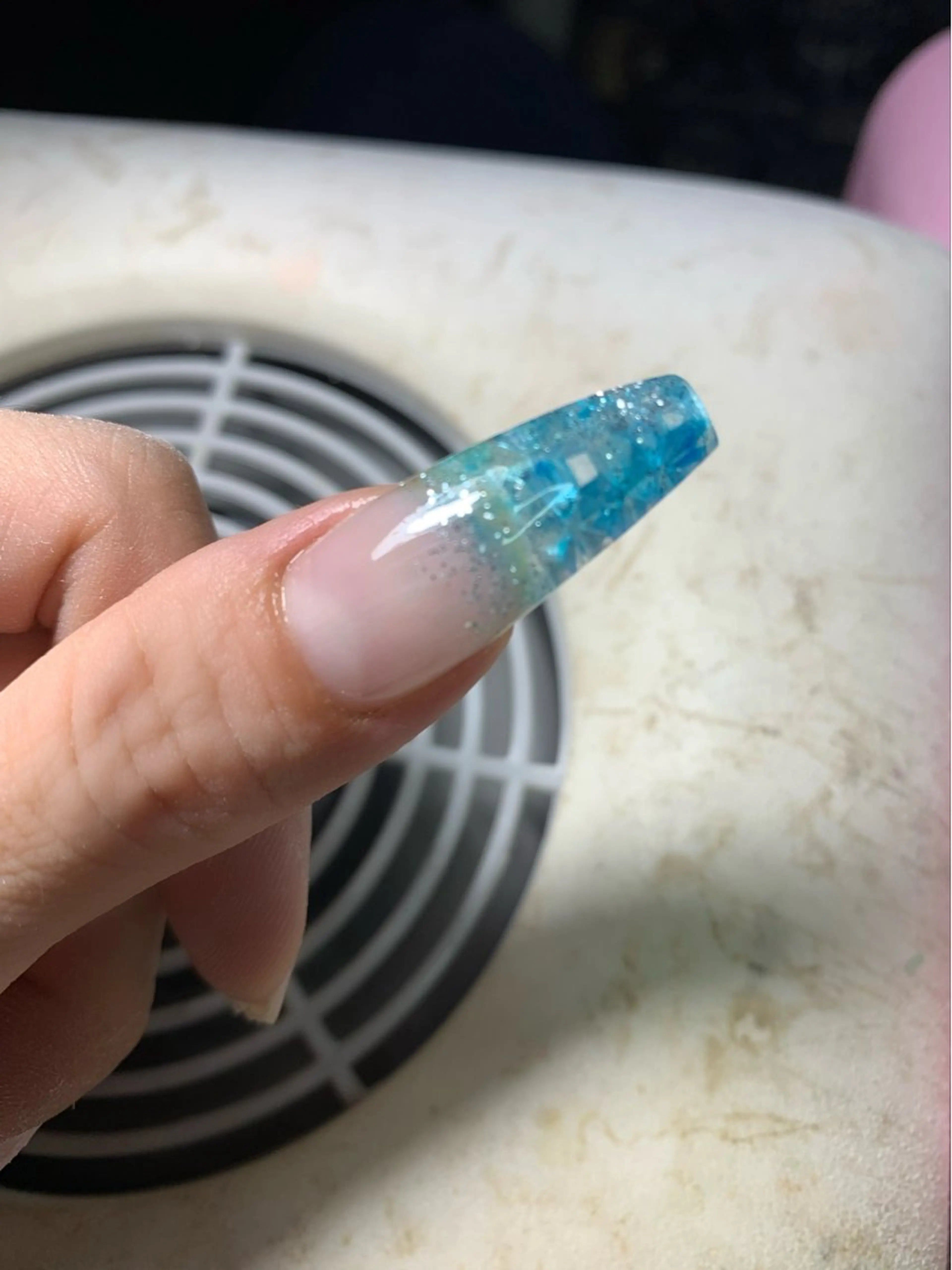 長さ出し1本につき💅(モザイクチップ･ステンドグラスチップ・ジオメトリックチップ)の写真