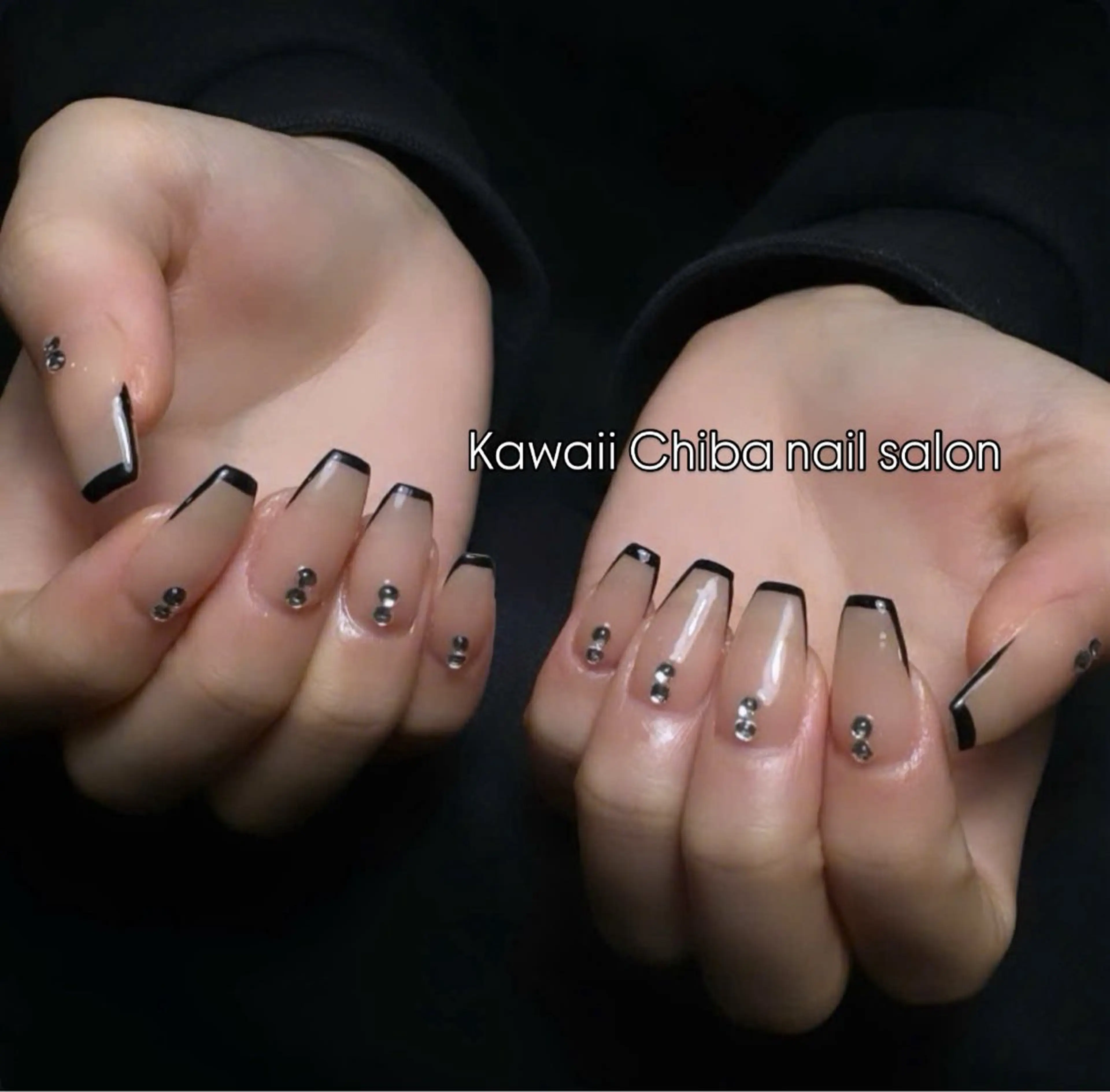 ネイル アートネイル クリアネイル ジェルネイル ハート 韓国ネイル Kawaii _Nailのネイルデザイン