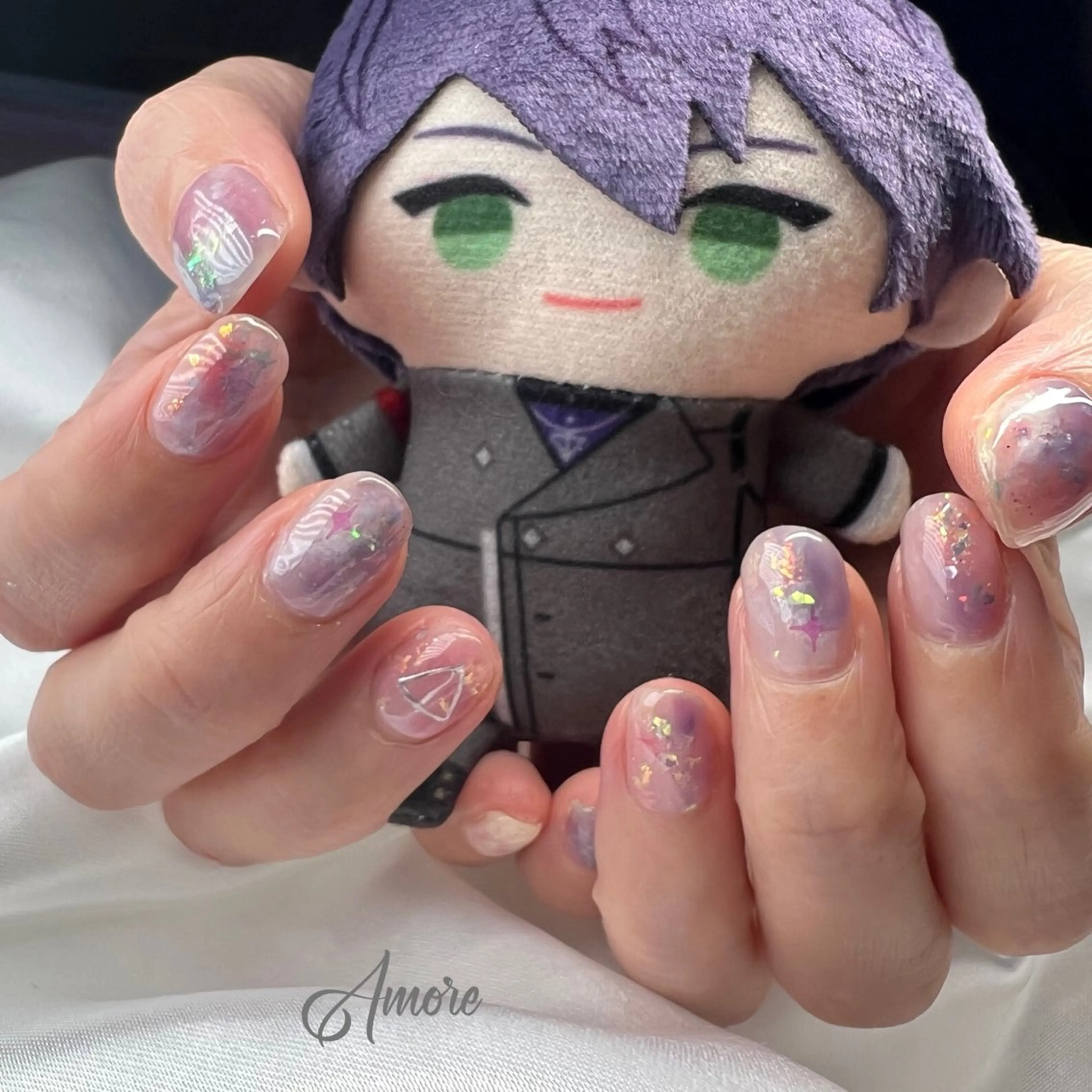 ネイル ジェルネイル キラキラネイル 韓国ネイル マグネットネイル パラジェル You kyehwaのネイルデザイン