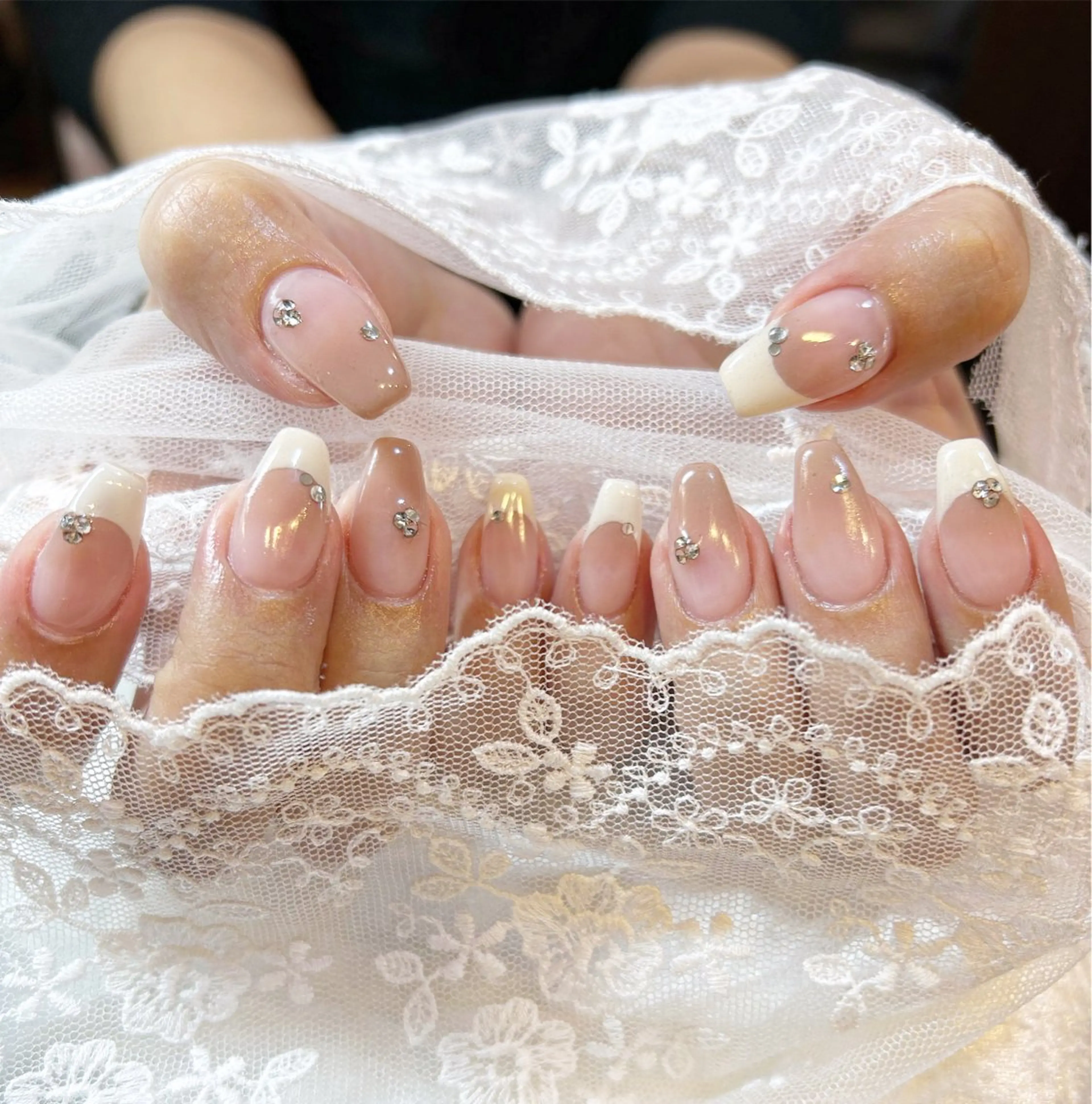 ネイル フレンチネイル グラデーション ハンドネイル フットネイル Minami 🍓のネイルデザイン