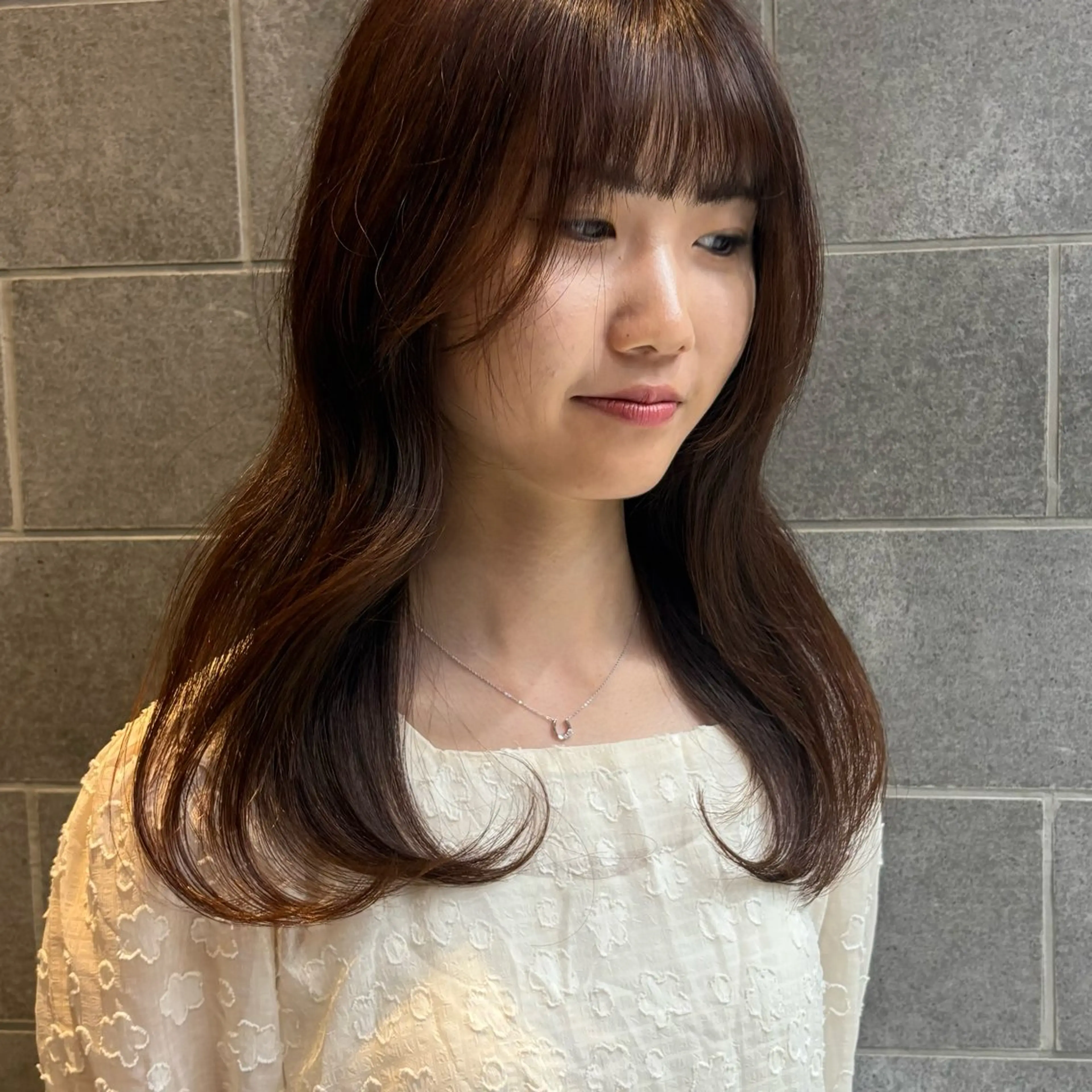 セミロング カラー ヘアアレンジ 🧚‍♀️透明感カラ ー/渡邉日向💔🎀のヘアスタイル