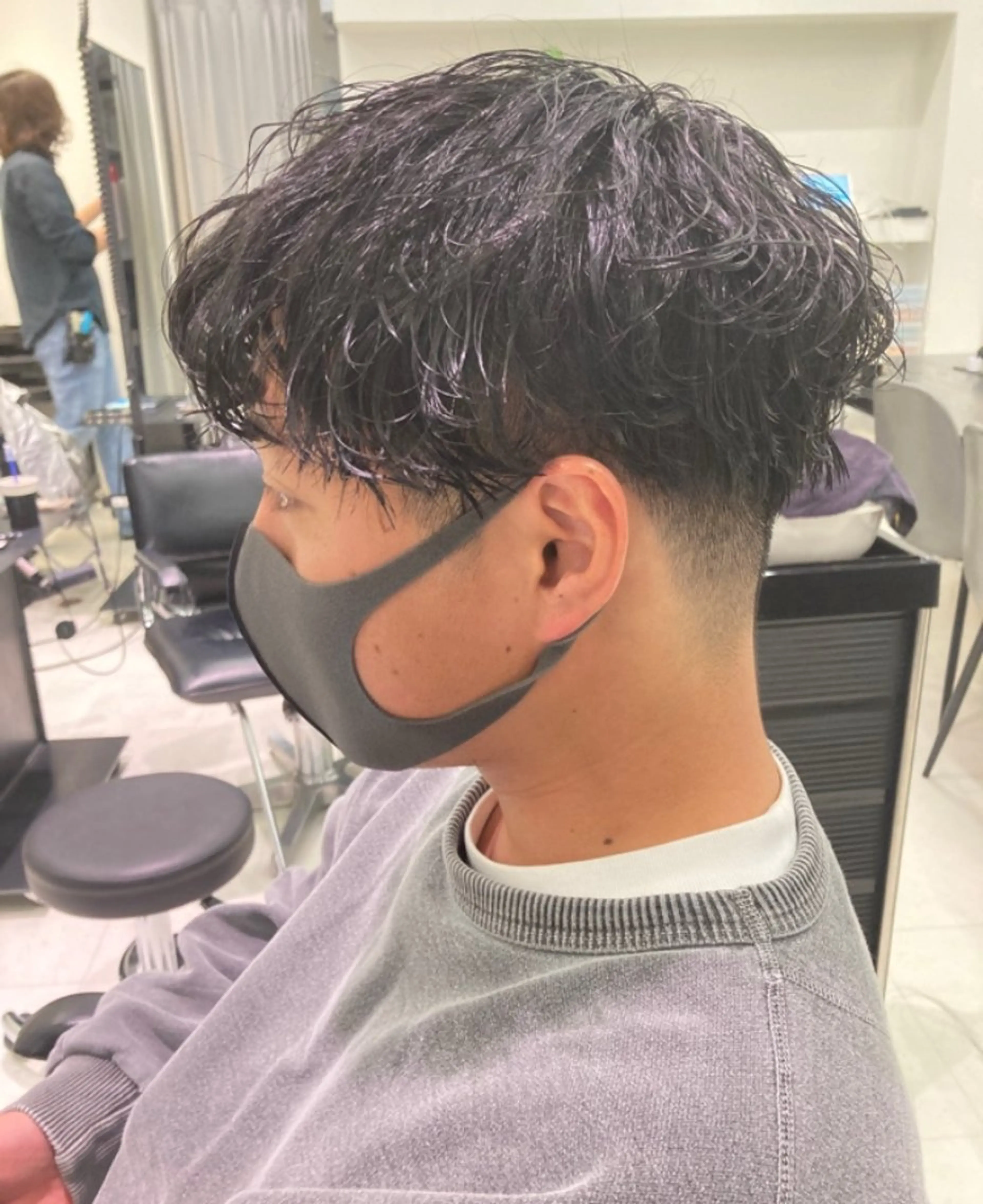 ショート パーマ メンズ カット パーマ メンズ特化/メッシュ /パーマ/比嘉のヘアスタイル