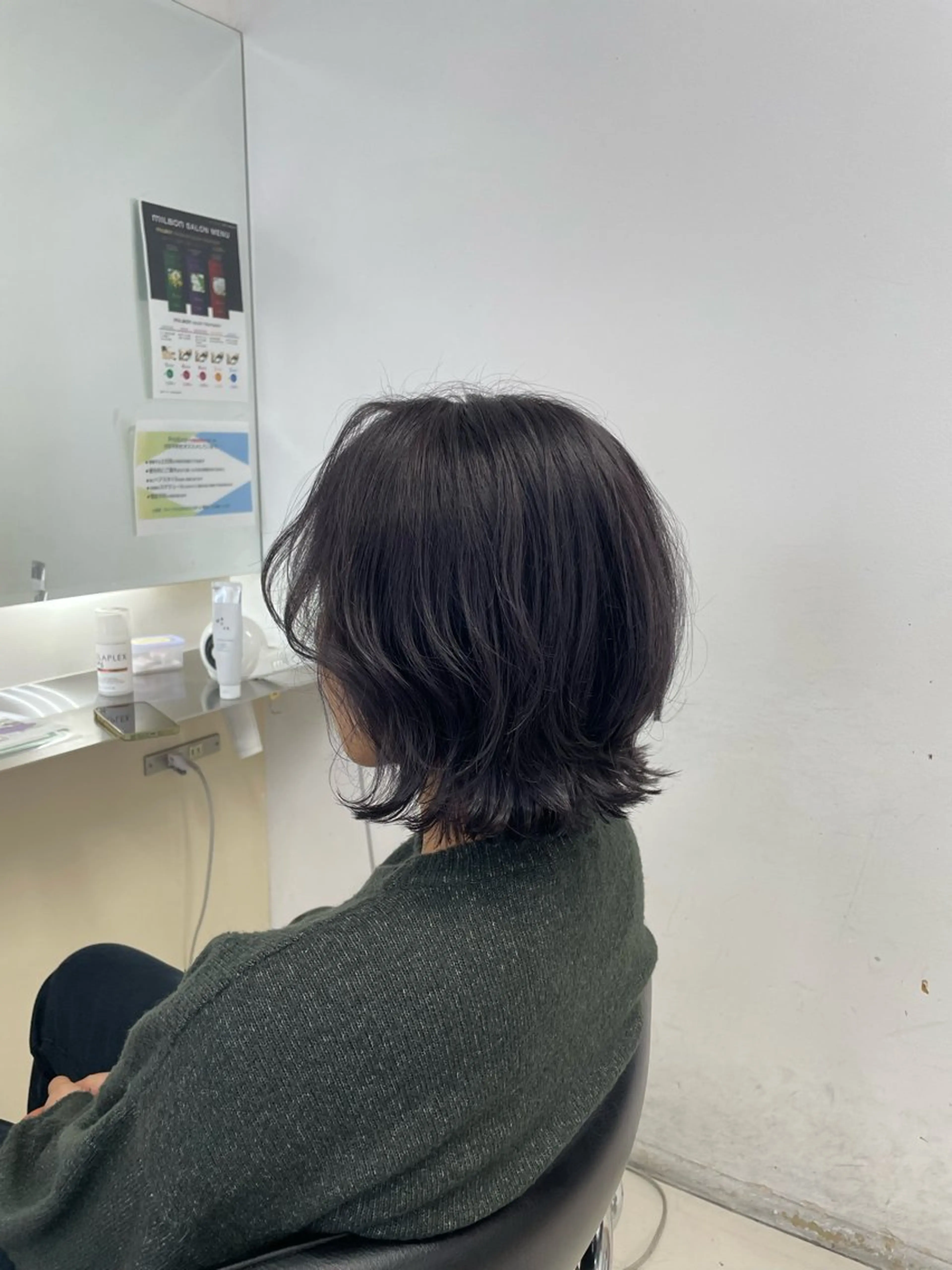 ミディアム カラー カット ヘアカラー トリートメント 🎀ゆい🎀 髪質改善🎀のヘアスタイル