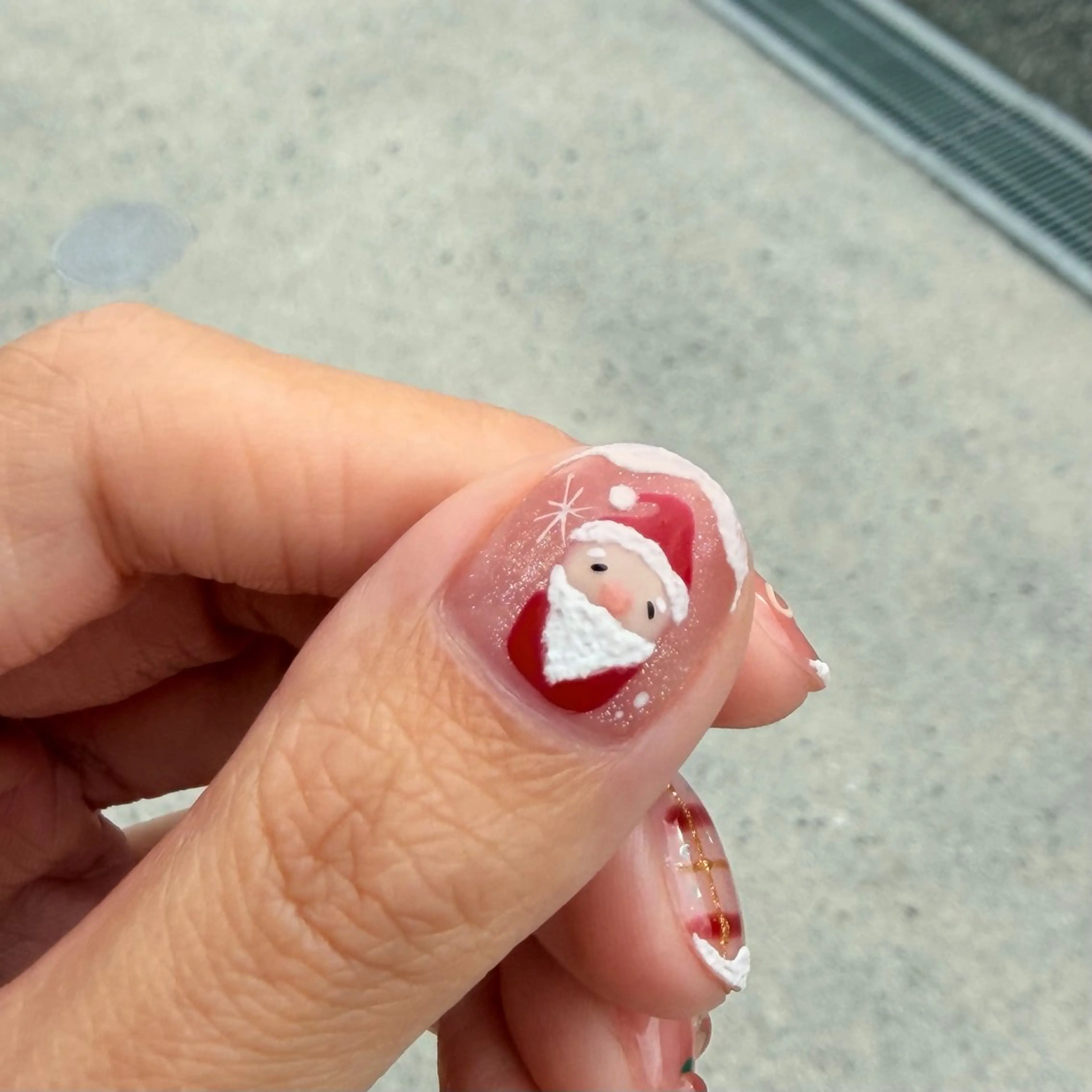 ネイル 冬ネイル クリスマス soleil所属・舞鶴 奈々美のネイルデザイン