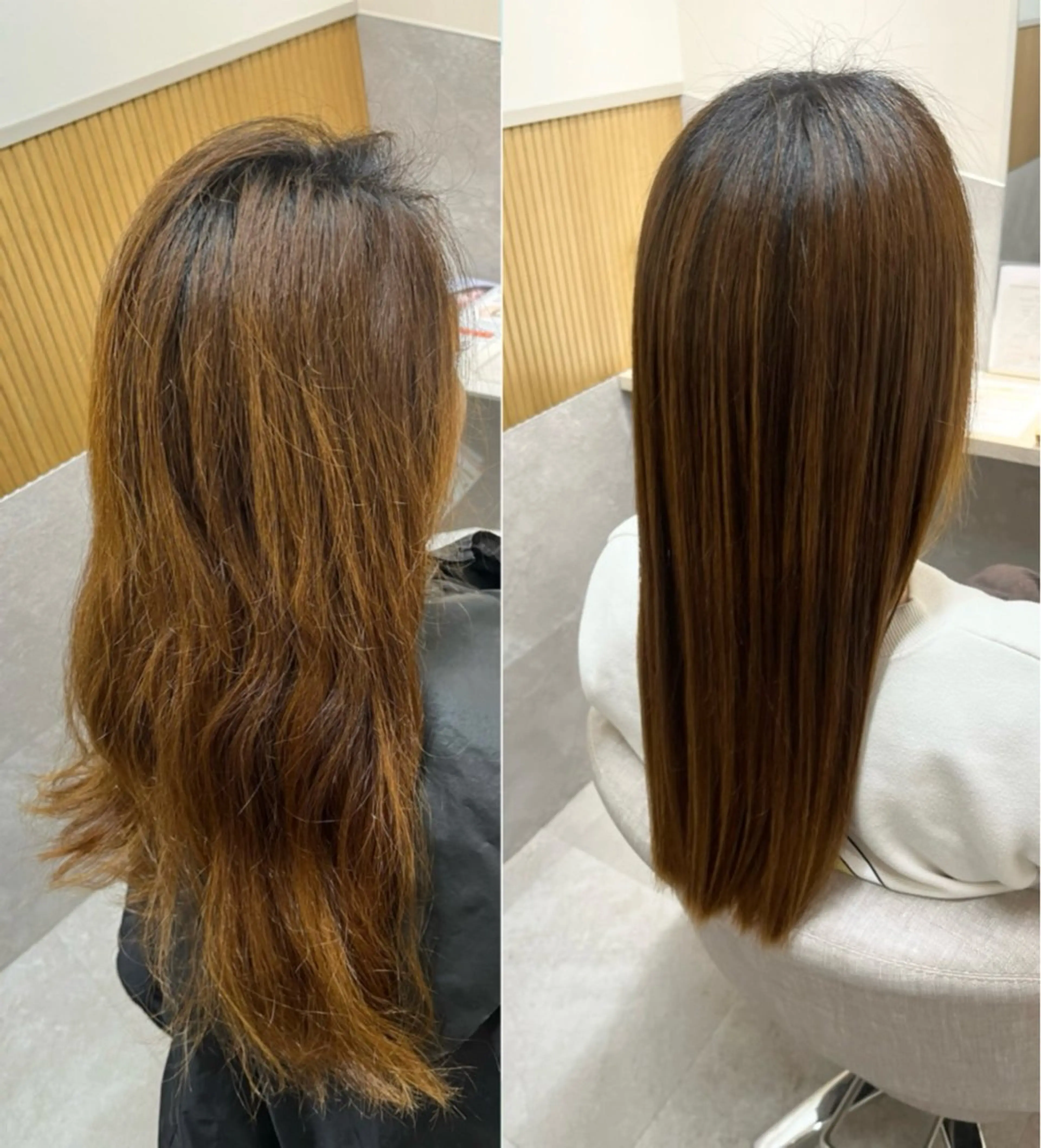 カット＋縮毛矯正＋トリートメントの写真