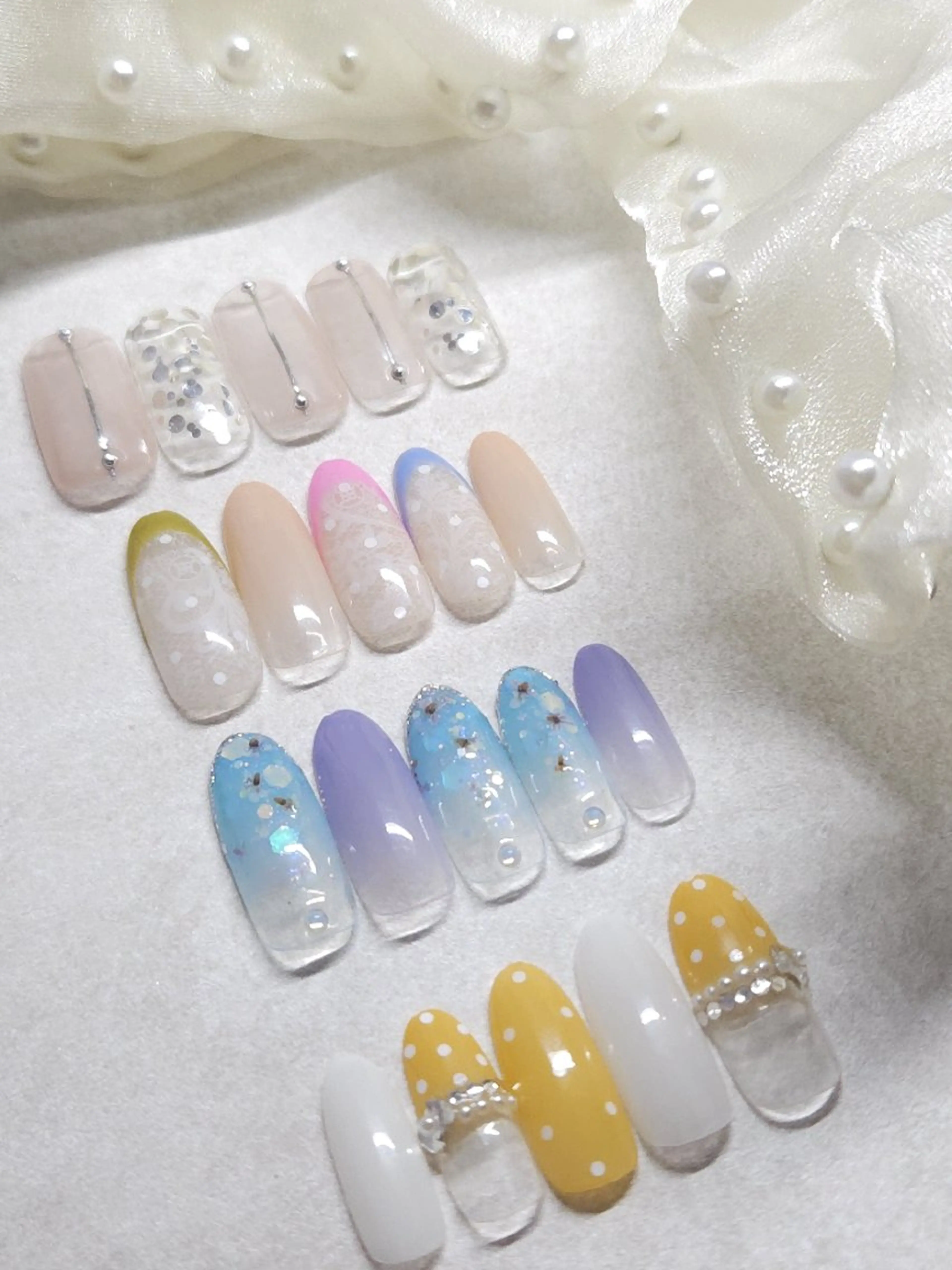 ハンド)付け替えオフ有り(新規オフ代無料)・ 定額デザインネイル Mの写真