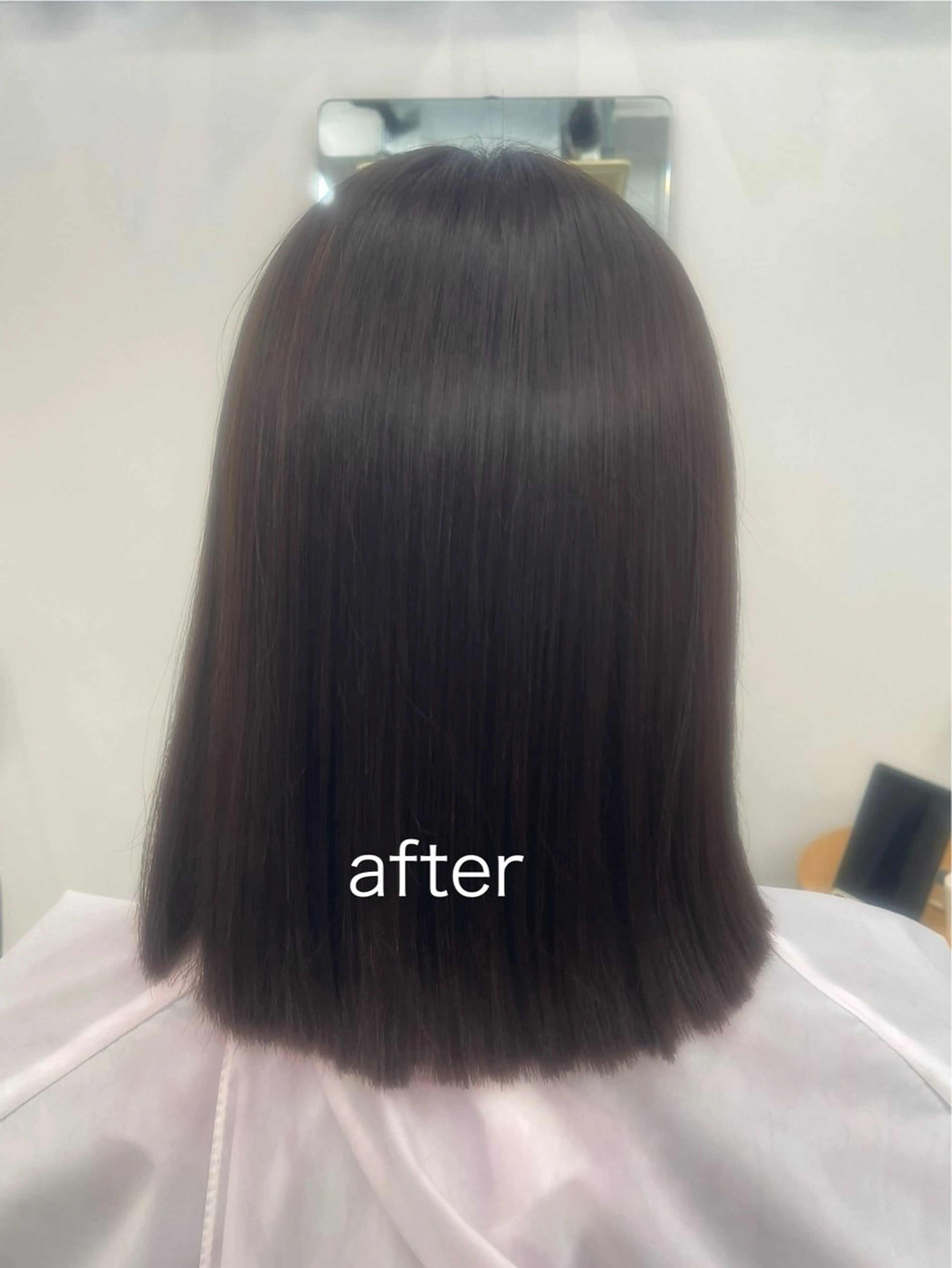 ミディアム ボブ 縮毛矯正 あゆみ 🍀のヘアスタイル