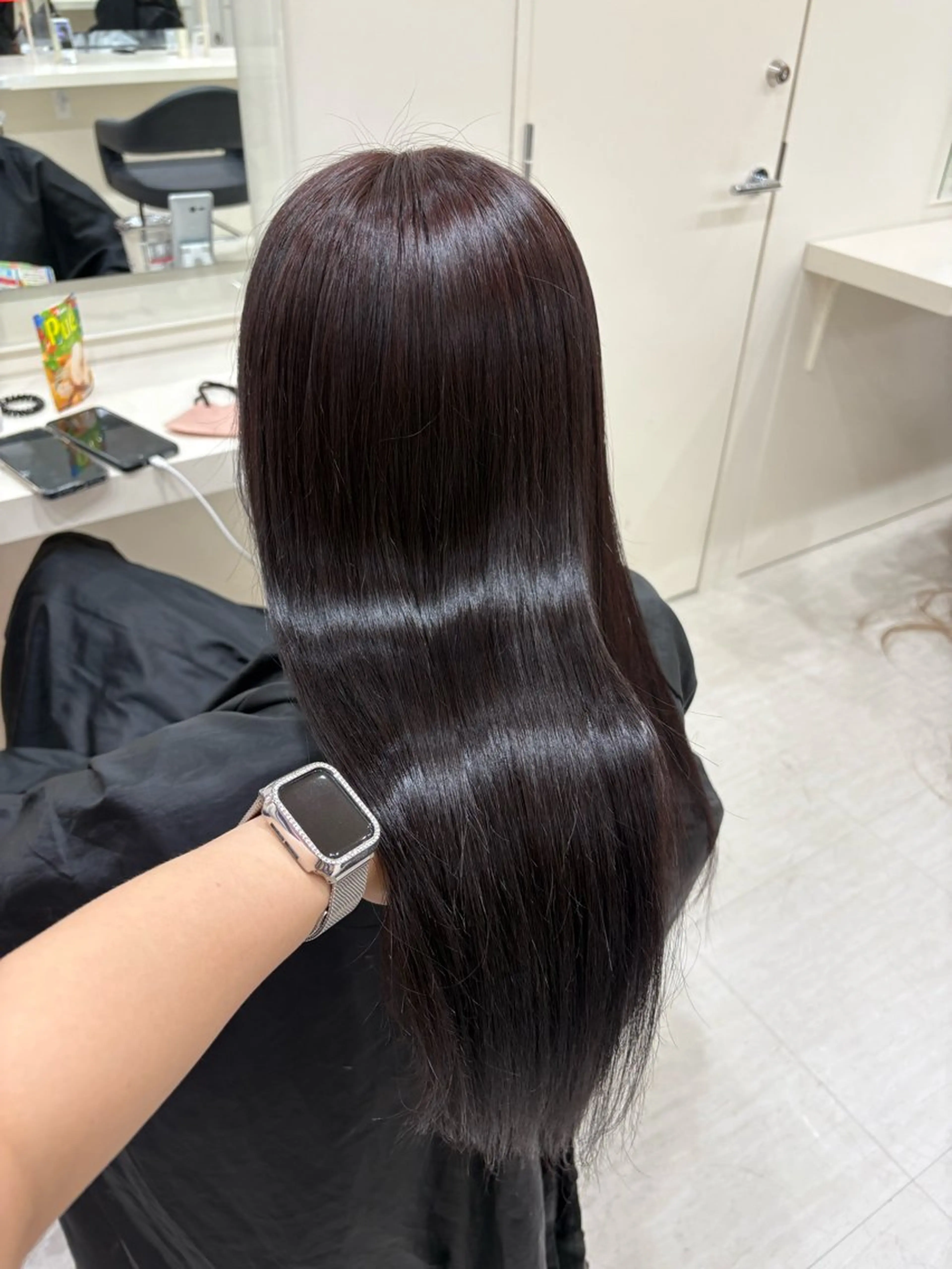 セミロング カラー ヘアカラー 💟RINNA 艶カラー💟のヘアスタイル