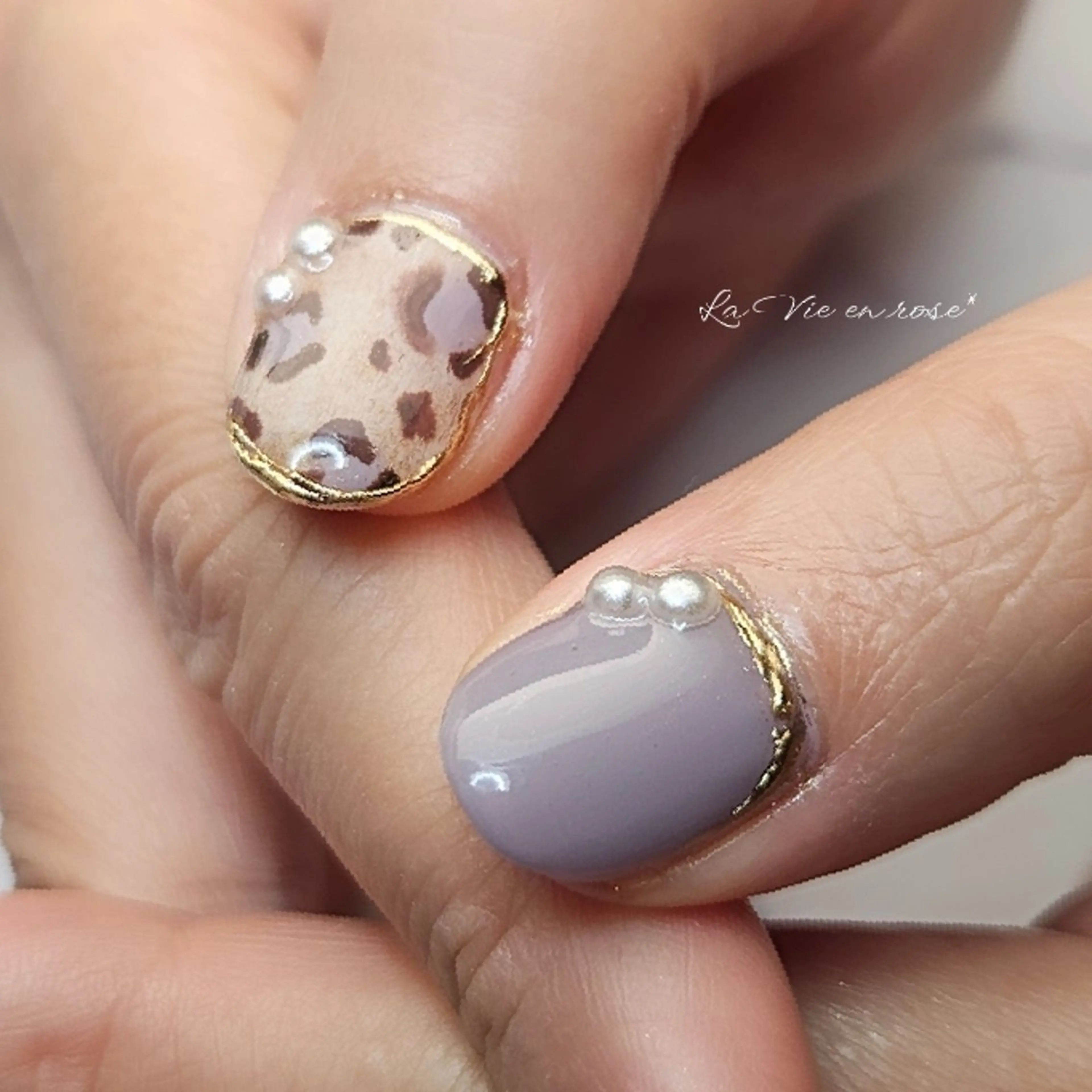 ネイル ラヴィアン ローズのネイルデザイン