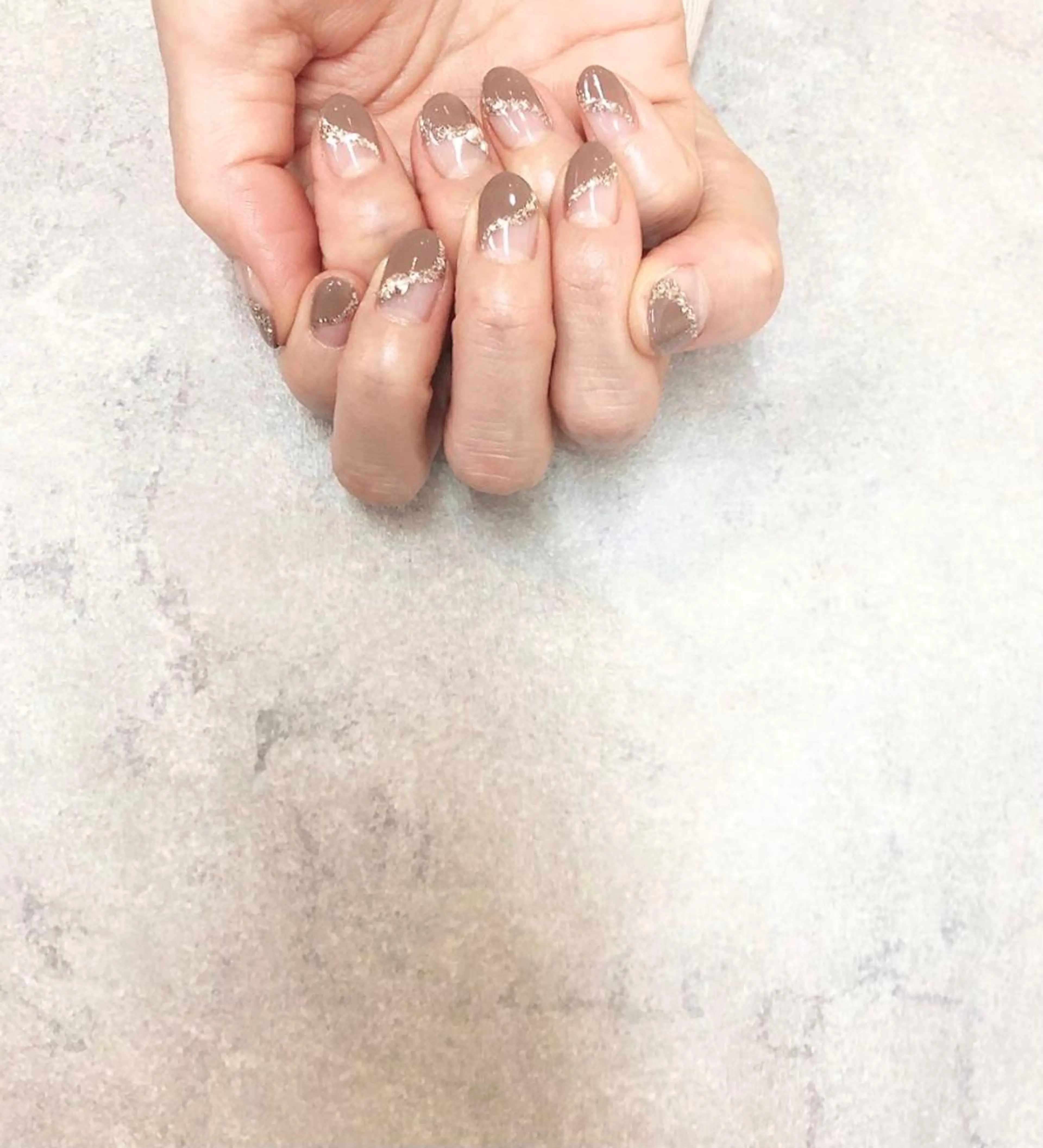 ネイル フレンチネイル ストーンネイル FASTNAIL PLUS 新宿店のネイルデザイン