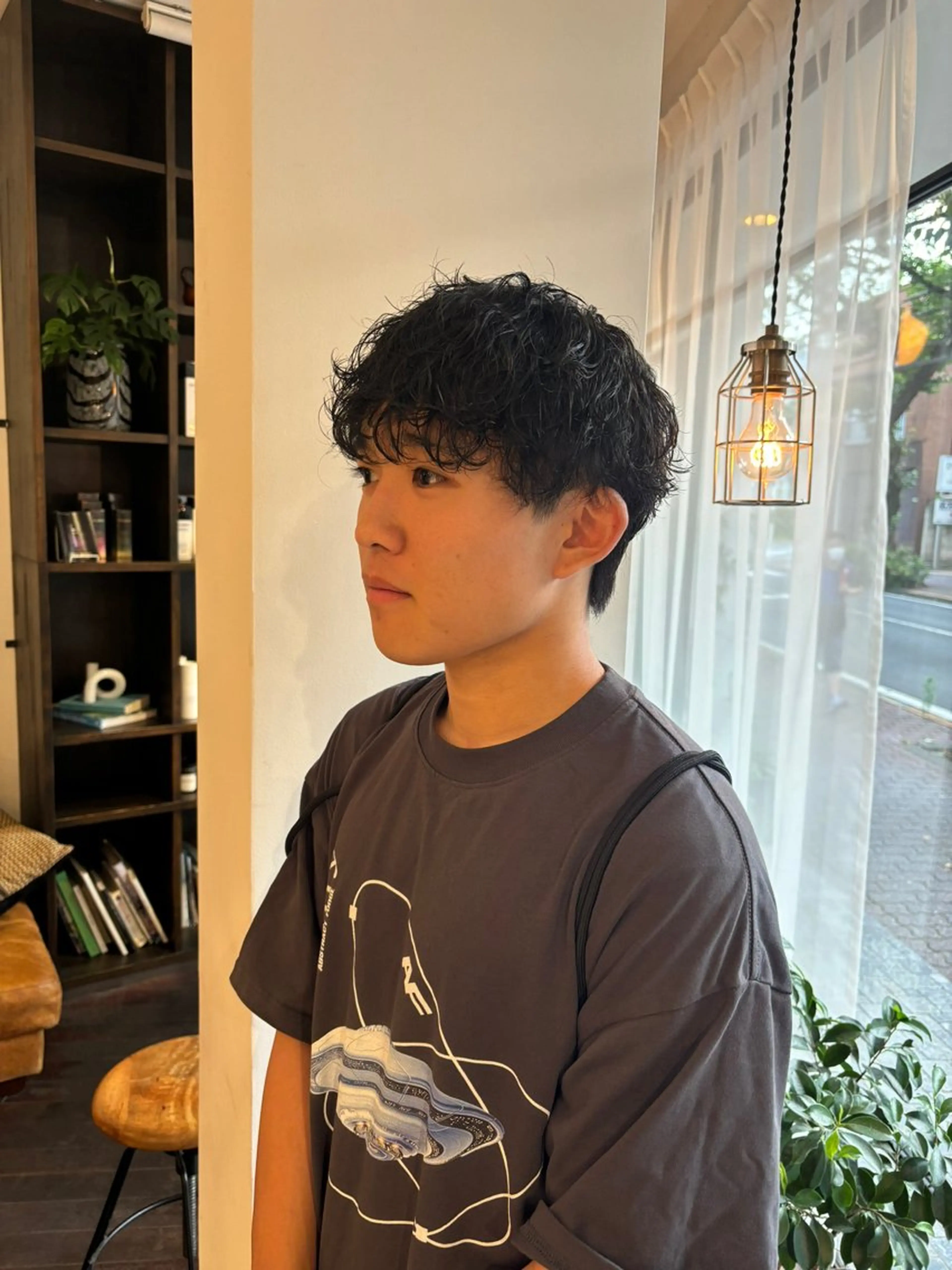 メンズ メンズパーマ カット パーマ メンズパーマ/ 上原琉介のヘアスタイル