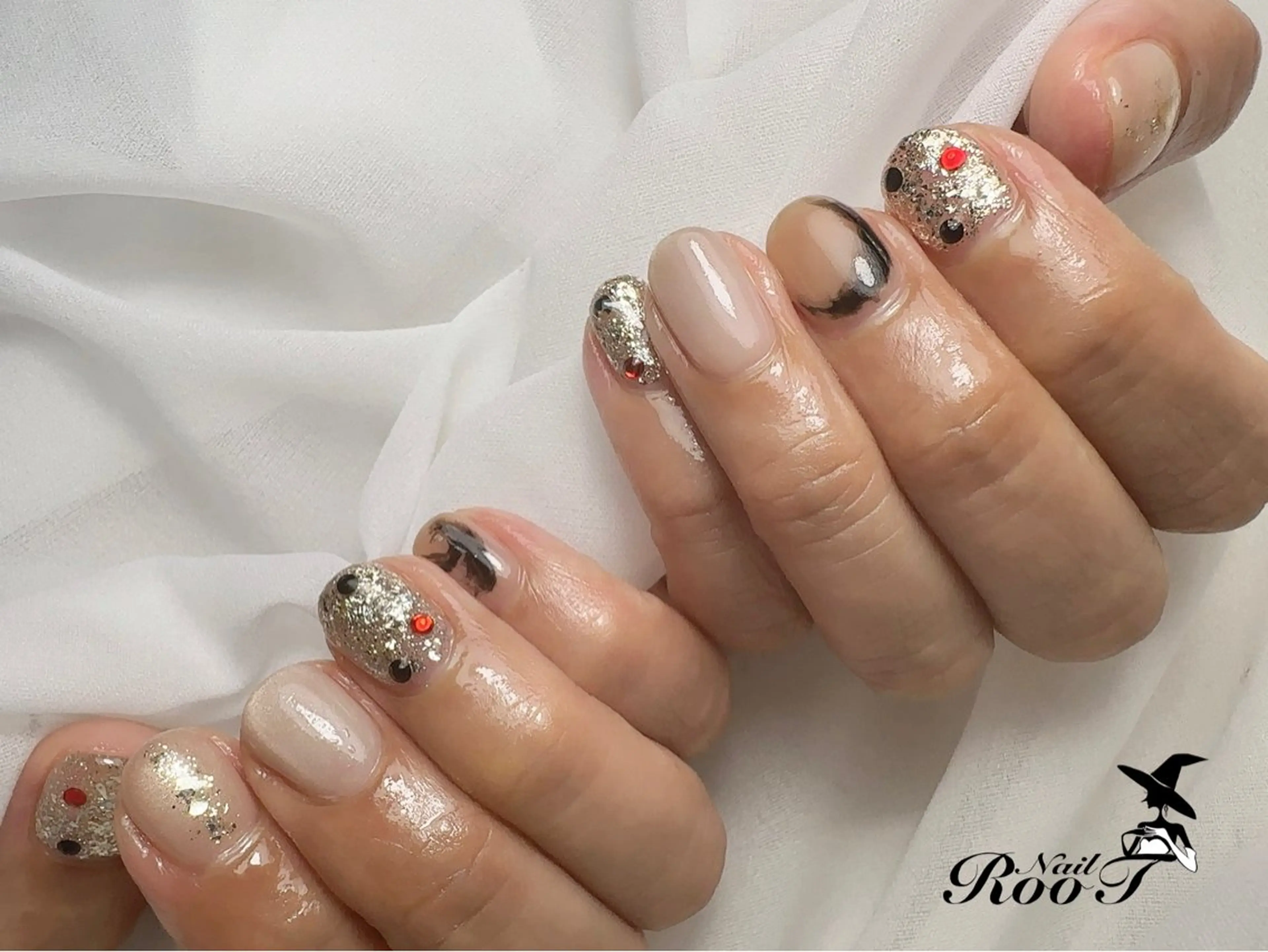 ネイル ニュアンスネイル ハンドネイル RooT Nailのネイルデザイン