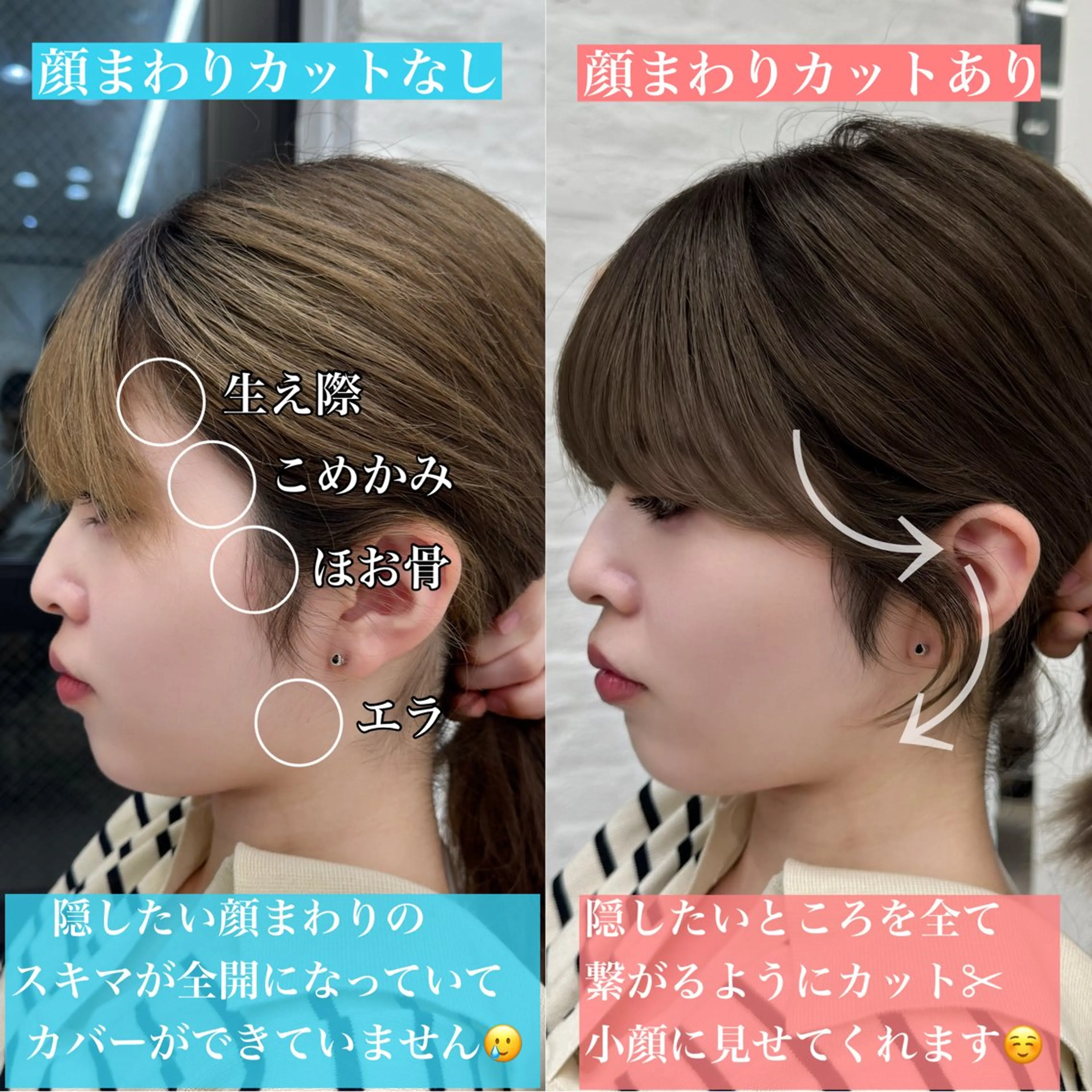 セミロング 映える顔まわり/前髪 特化 💗 ユキマのヘアスタイル