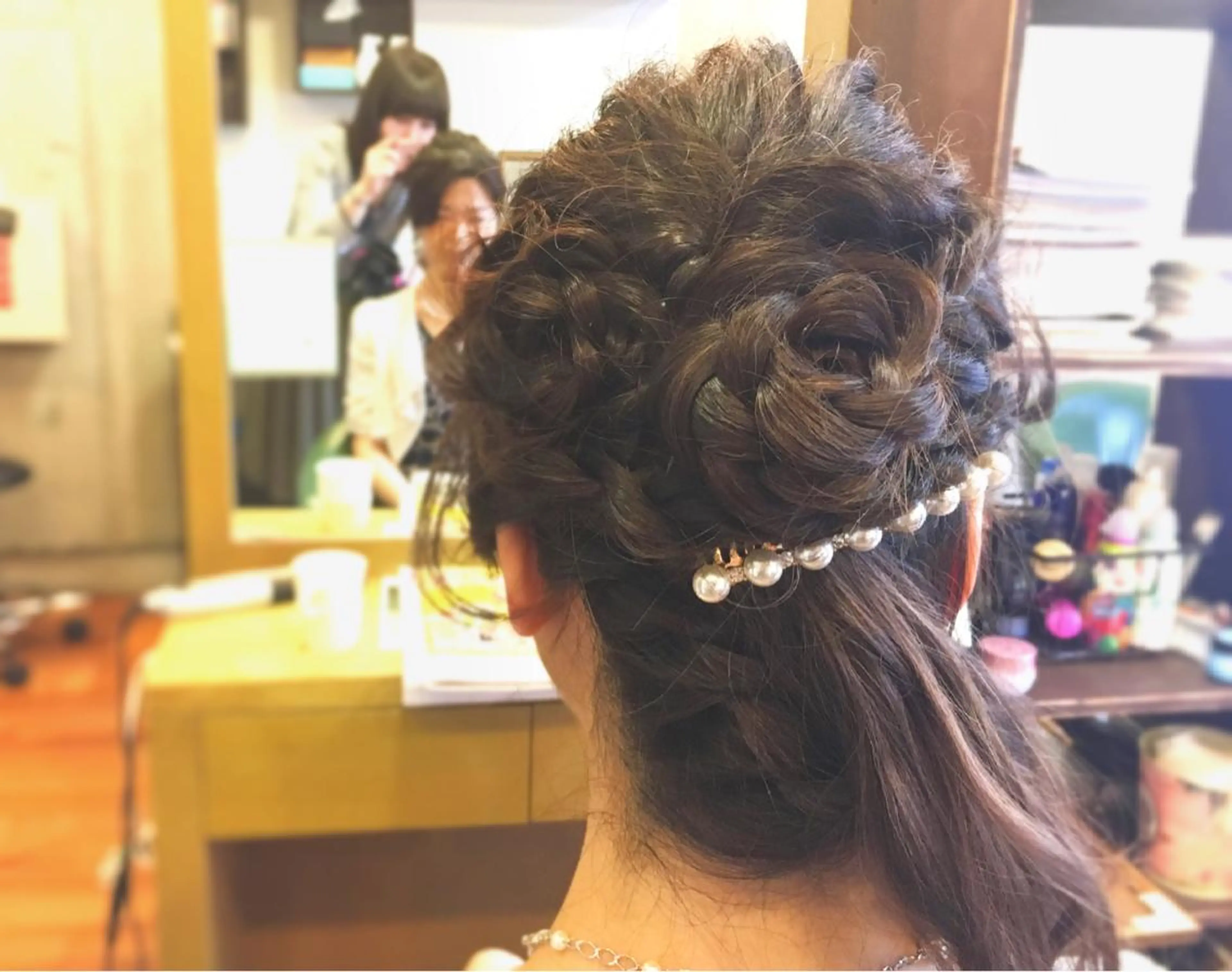 ロング ヘアアレンジ ツイスパ・波巻き 🩵片平和香奈のヘアスタイル