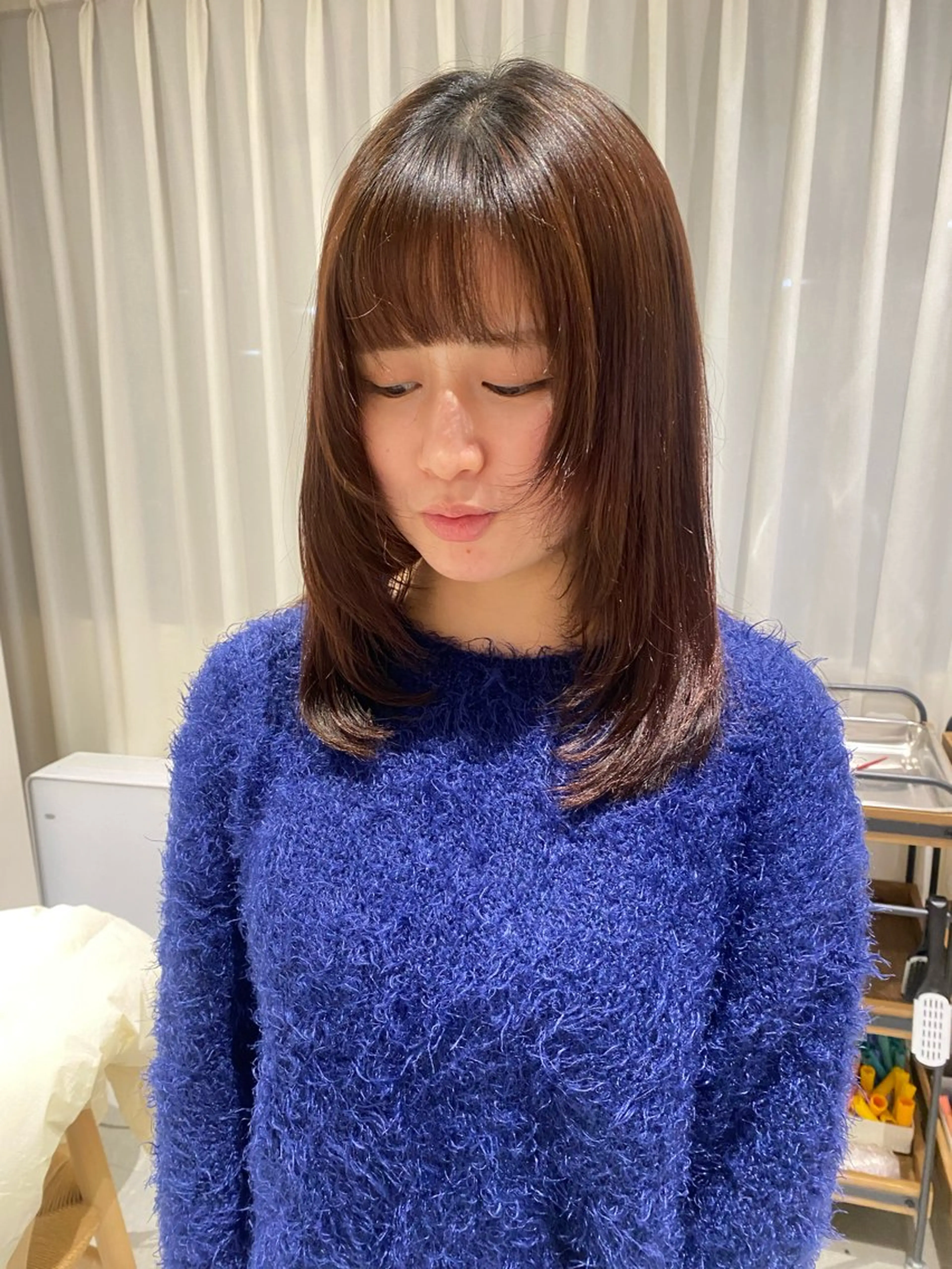 ミディアム knock所属・knock　國友 華乃のヘアスタイル