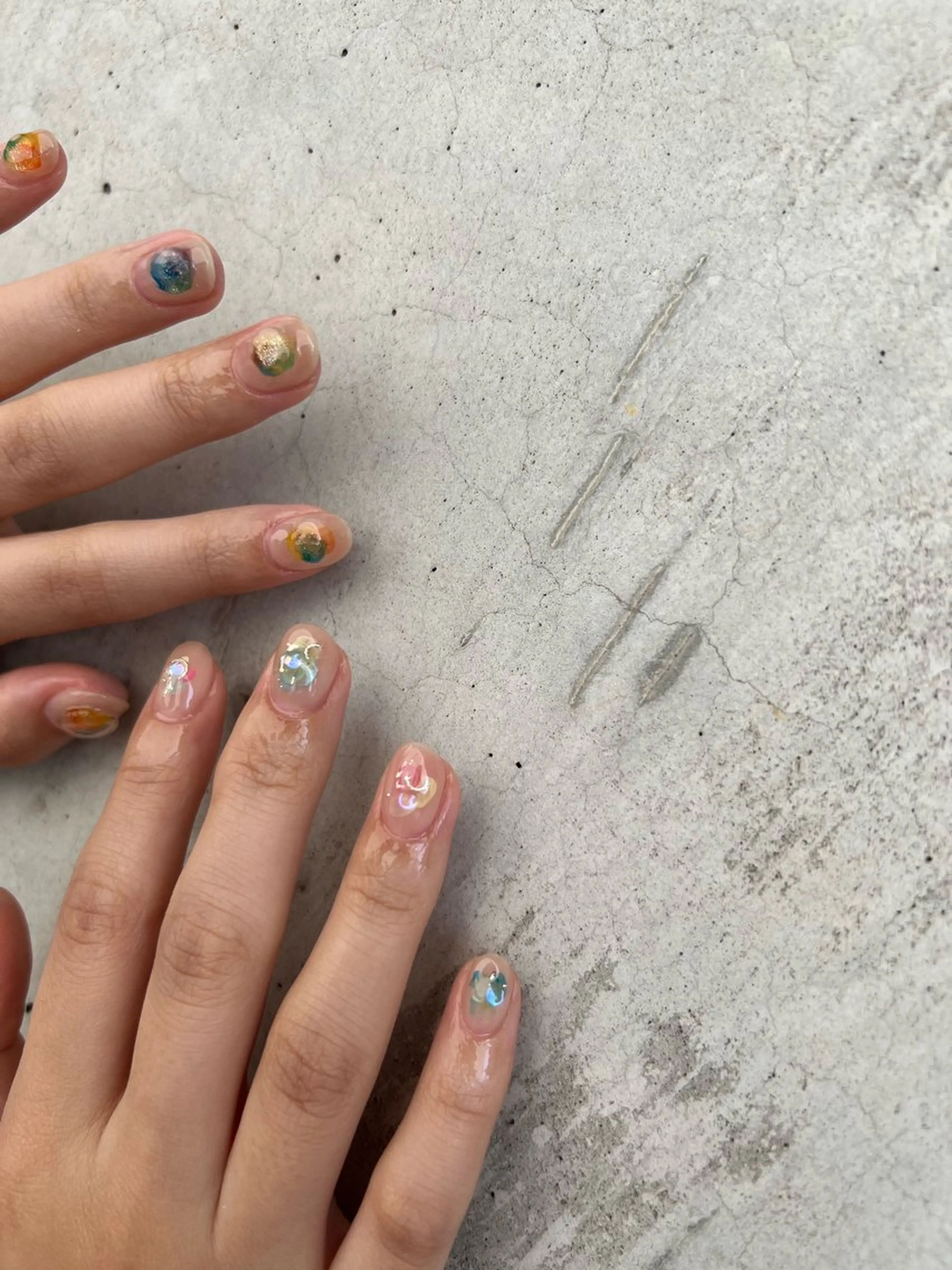 ネイル 持ち込み ニュアンスネイル Charme. NOBUKOのネイルデザイン