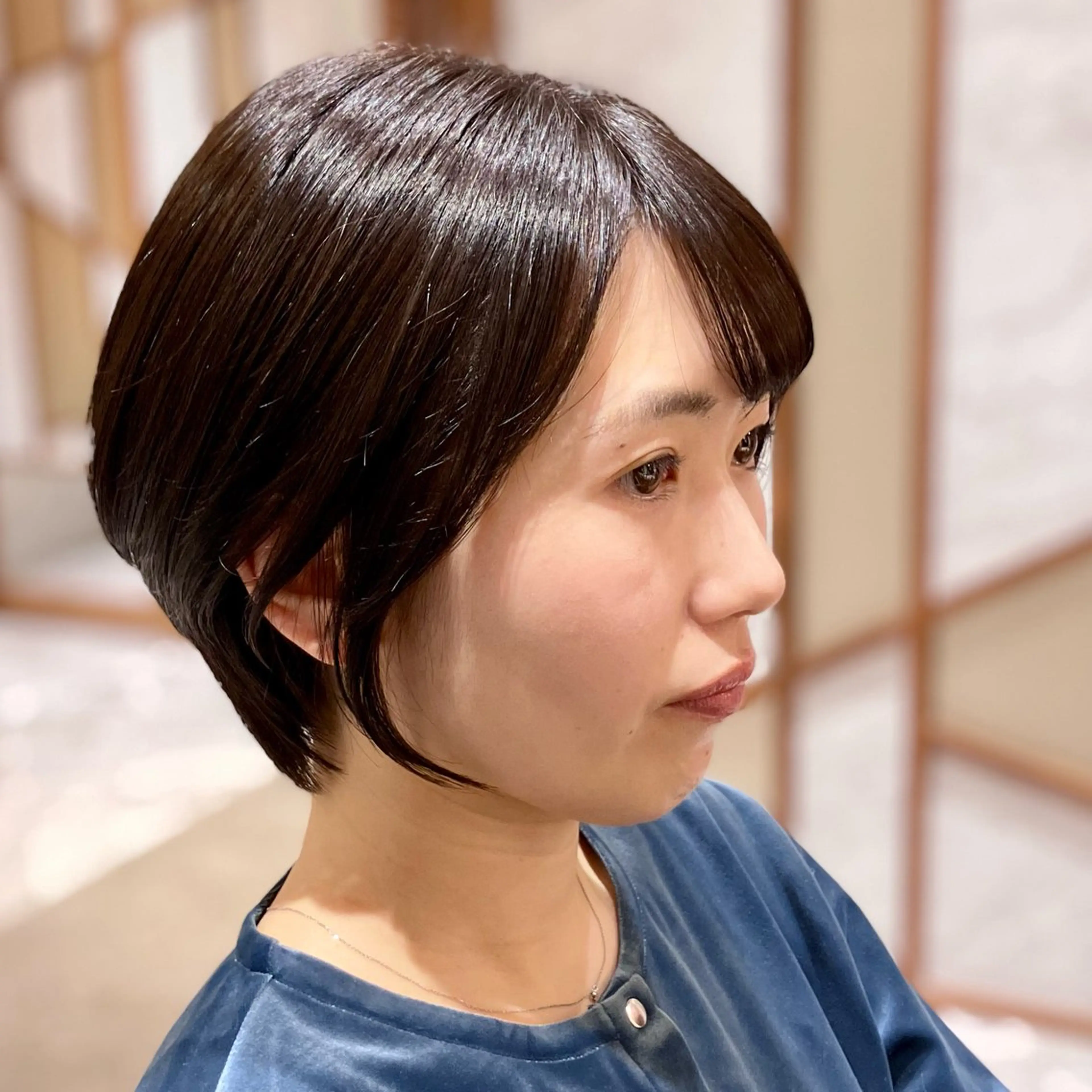 ショート カラー 脱白髪染め/大人ハイ ライト/田中佑季のヘアスタイル