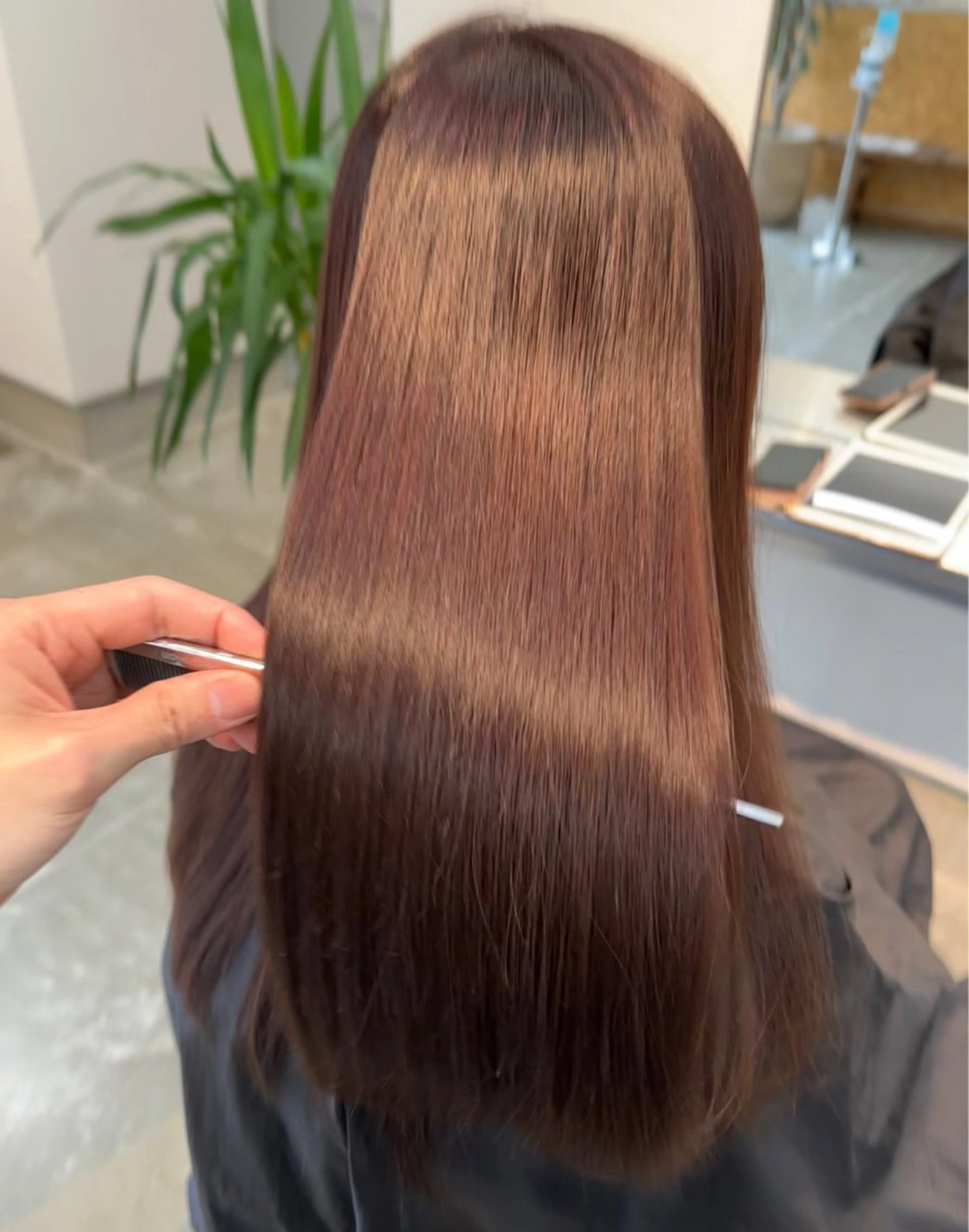 【🌟ミニモ限定価格🌟】髪質改善ストレート＋高濃度トリートメントの写真