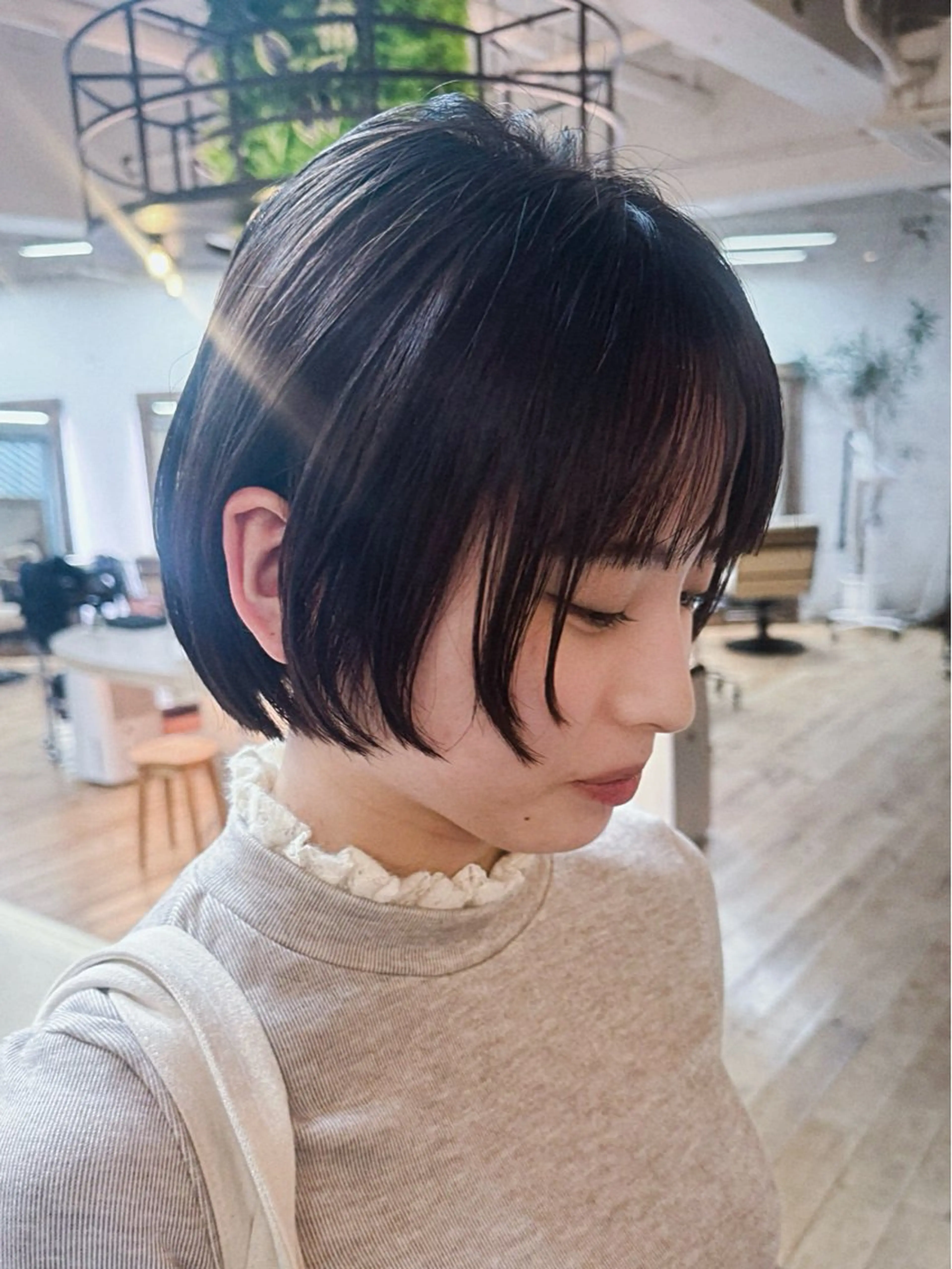 ショート カラー ボブ カット ヘアカラー トリートメント Pocket仙台 💚モエリのヘアスタイル