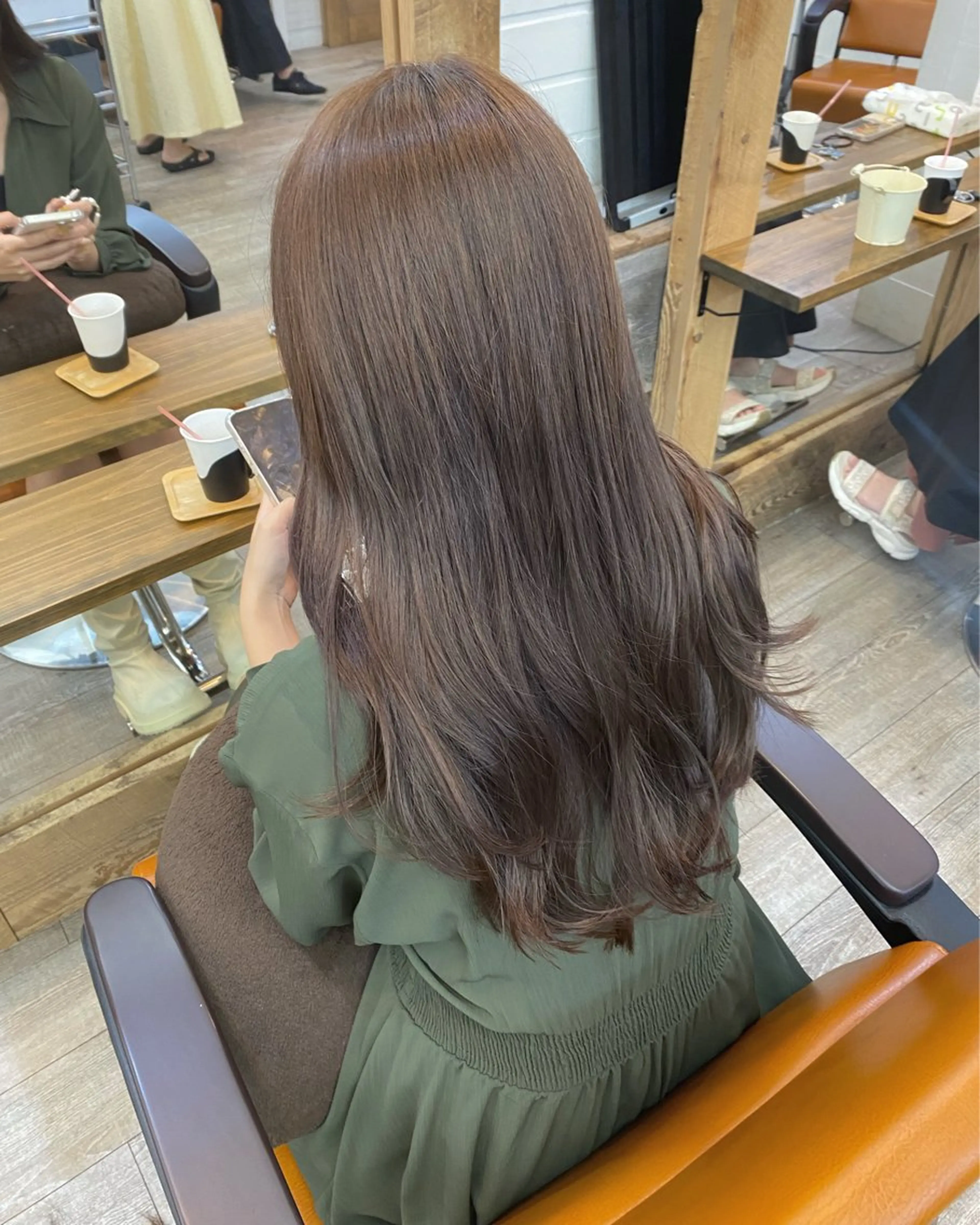 ロング カラー 広島/わかな/ヘア セット/オリーブのヘアスタイル