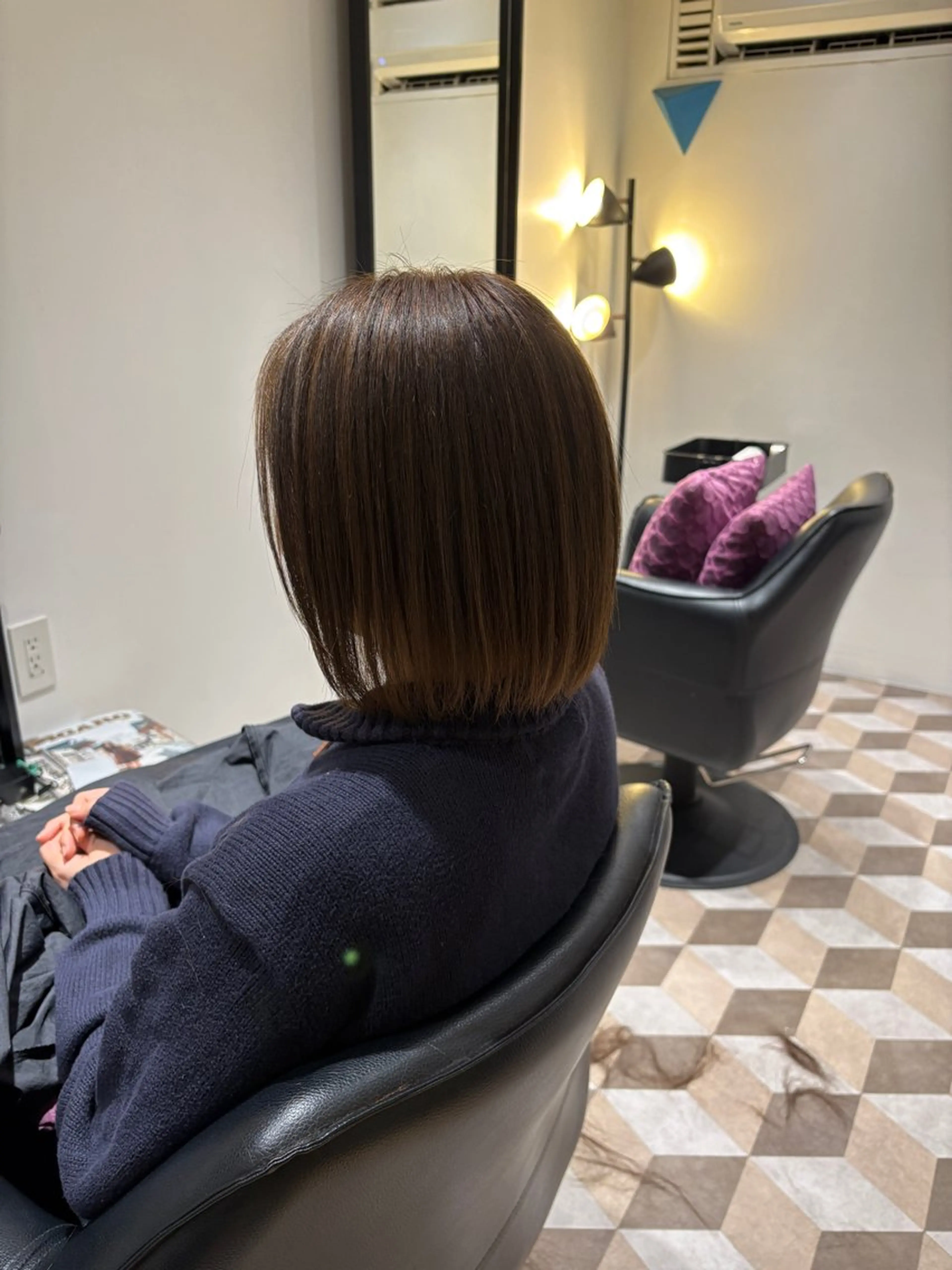 ミディアム カット トリートメント 七星俊介🌙* :ﾟ カットモデル/代官山のヘアスタイル