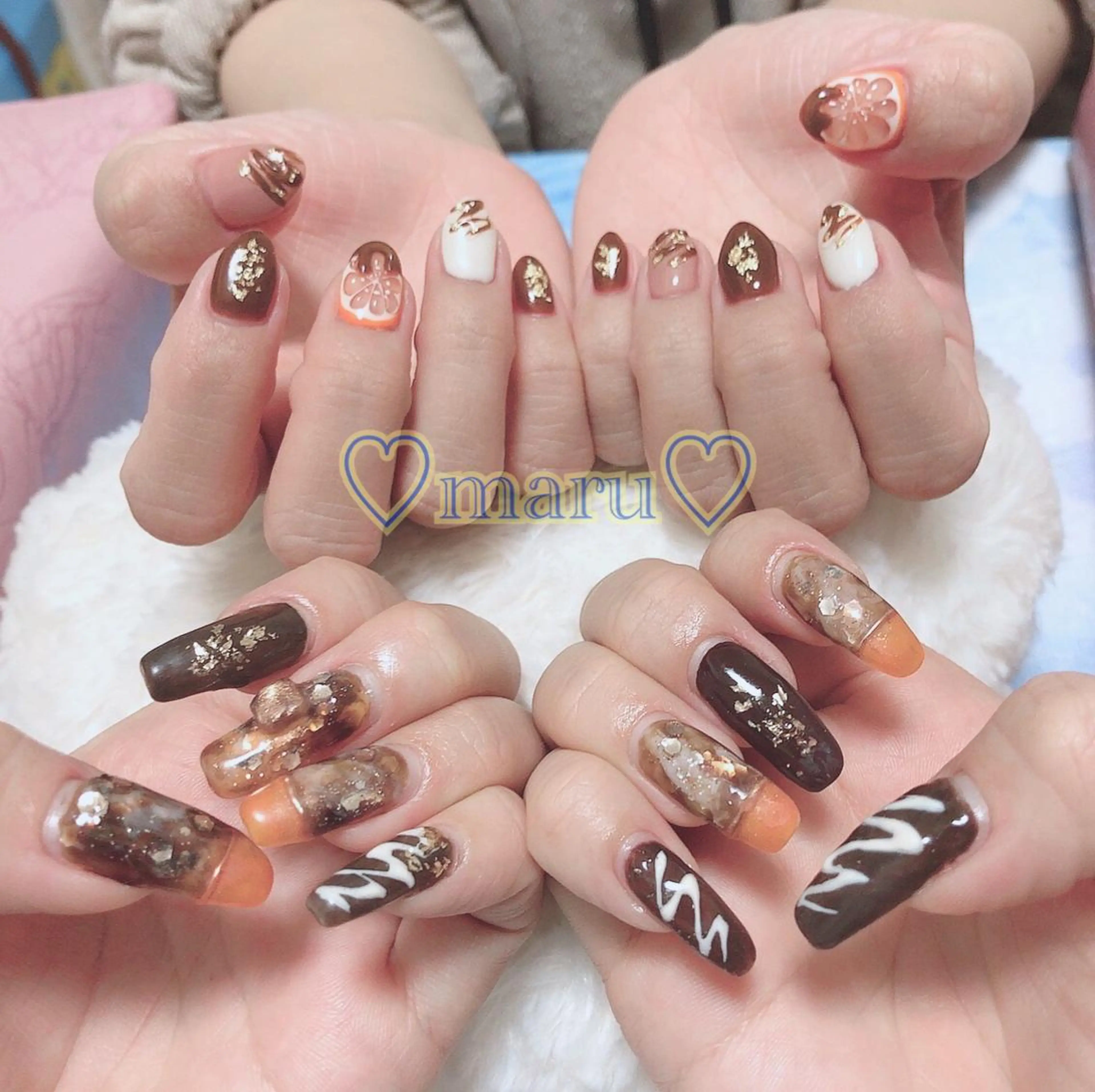ネイル ハンドネイル フットネイル まるみ ♡のネイルデザイン