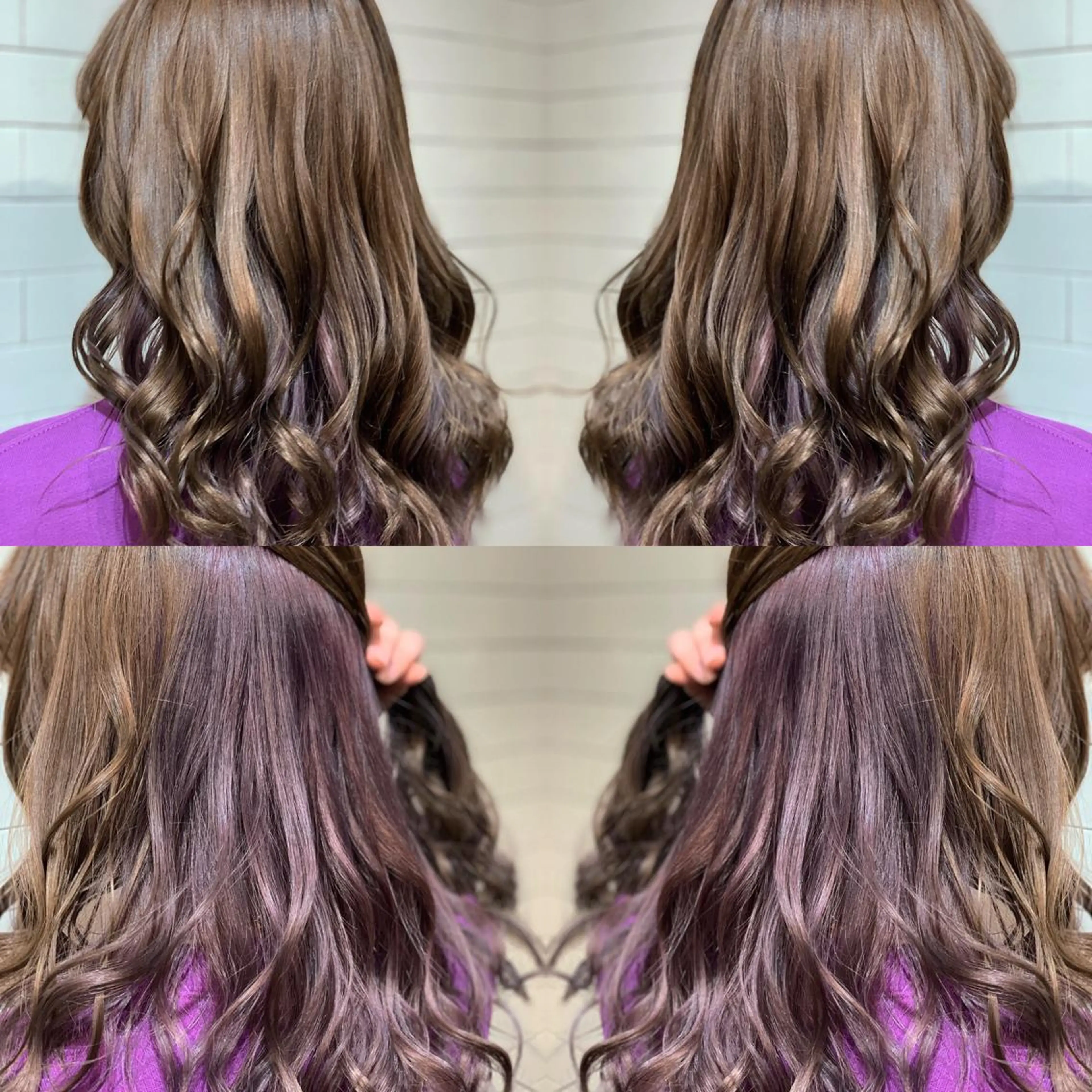 ミディアム カラー ヘアアレンジ 髪質改善×ハイトーン 中田啄也のヘアスタイル