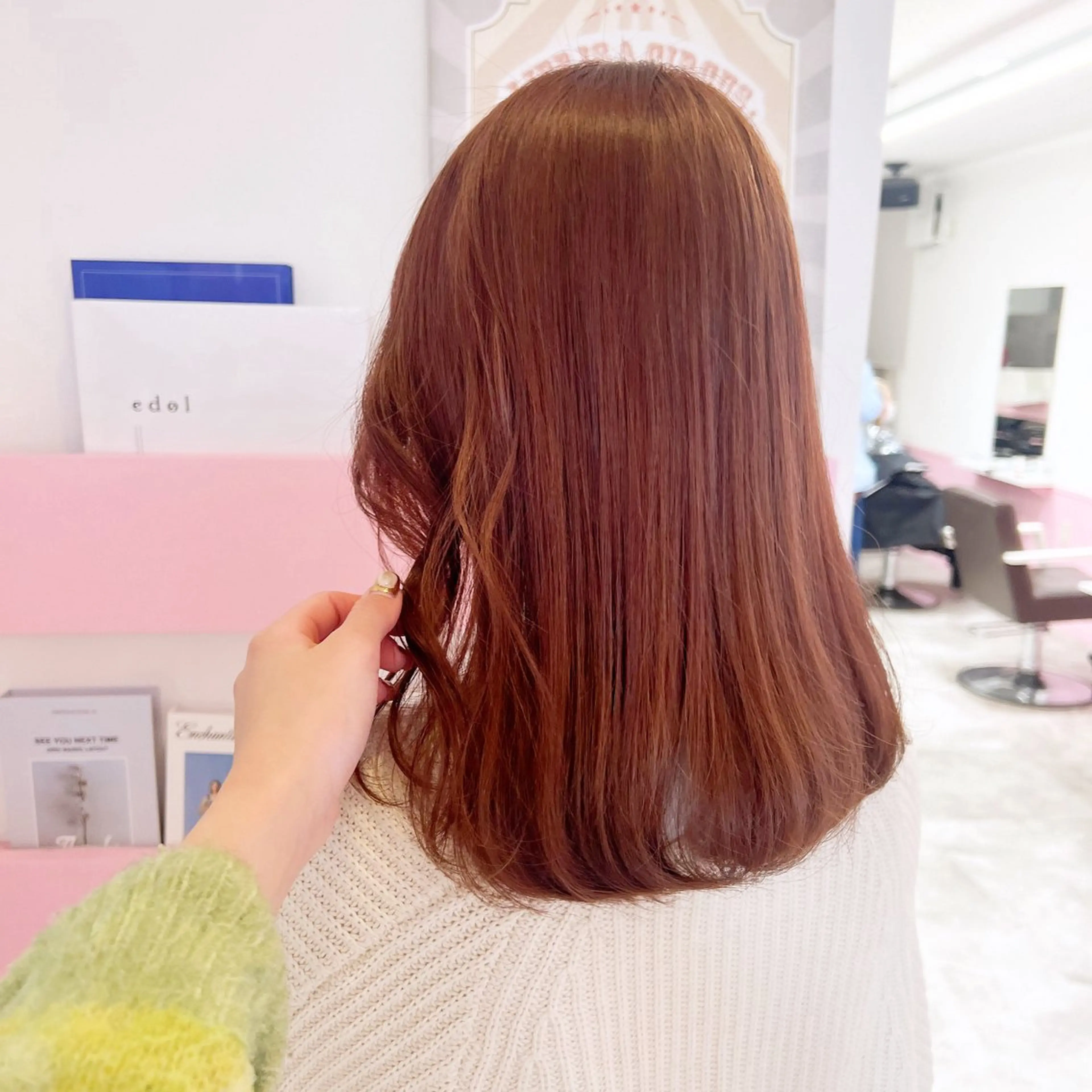 ミディアム カラー ヘアカラー トリートメント 🎀ダブルカラー/ ピンク×ガーリー🎀のヘアスタイル