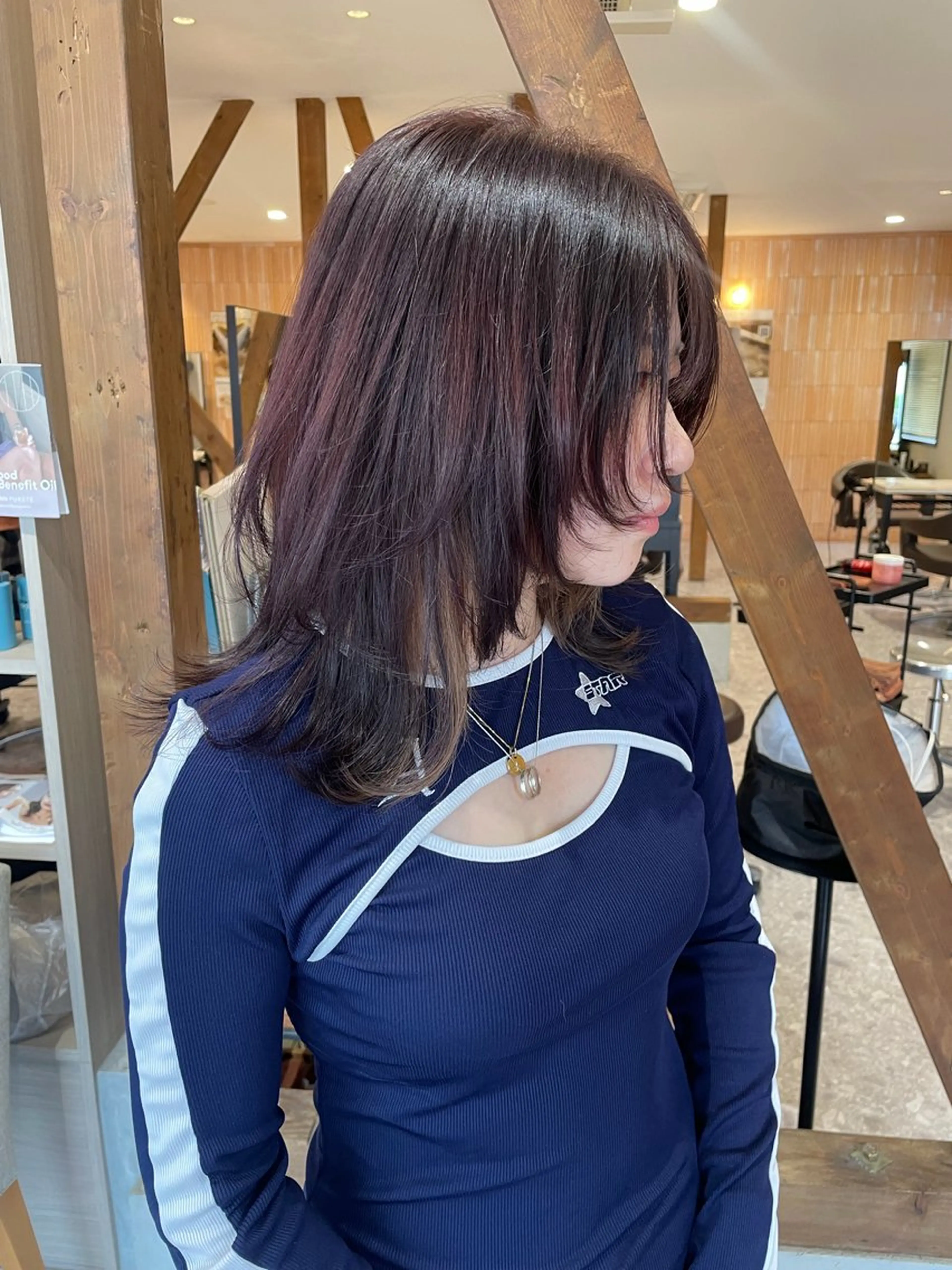 ミディアム カラー 髪質改善カラー🌈✨ 加藤 愛のヘアスタイル