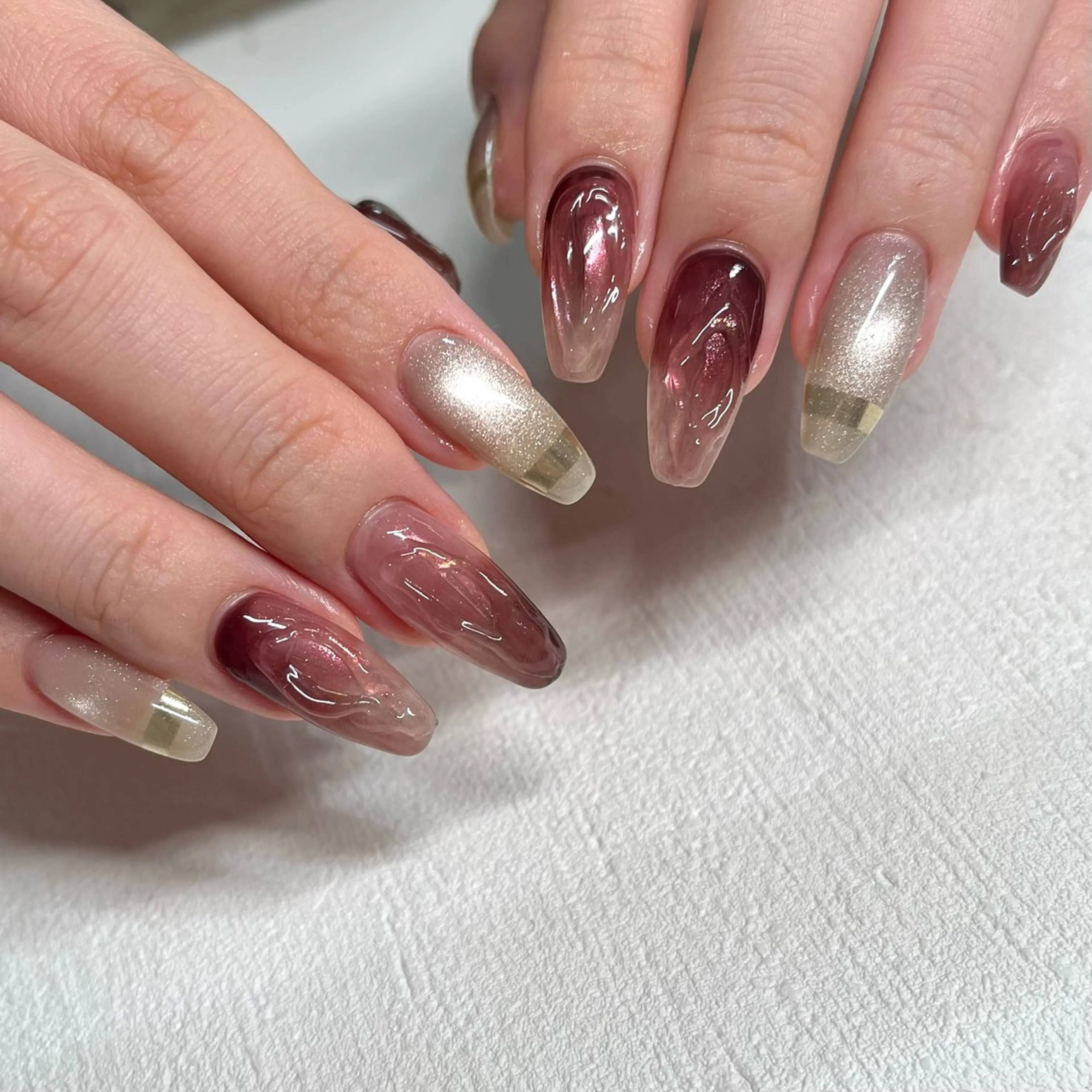 ネイル ハンドネイル joie ange rinna上本町のネイルデザイン