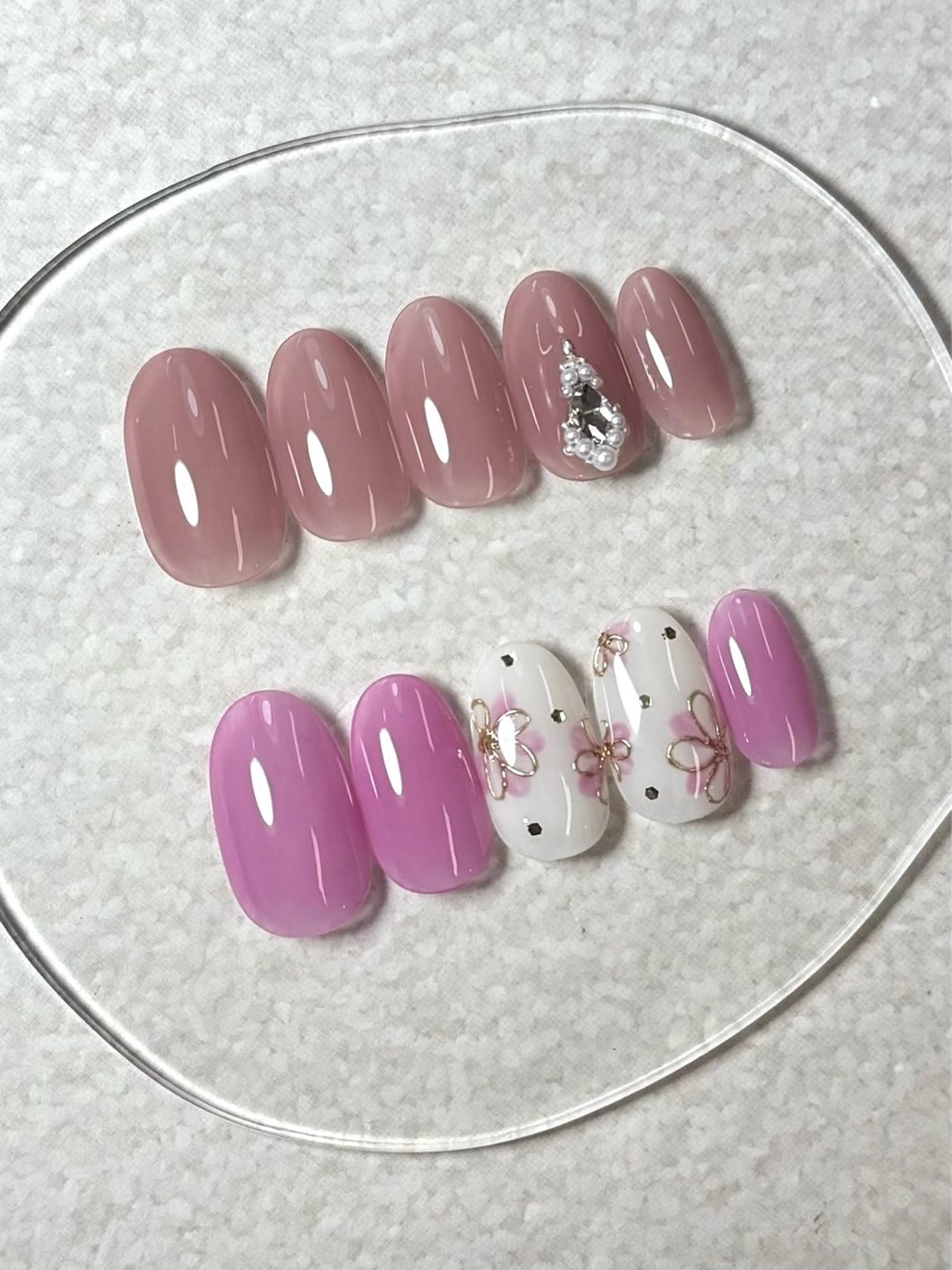 ネイル ミラクルミラー 町野のネイルデザイン