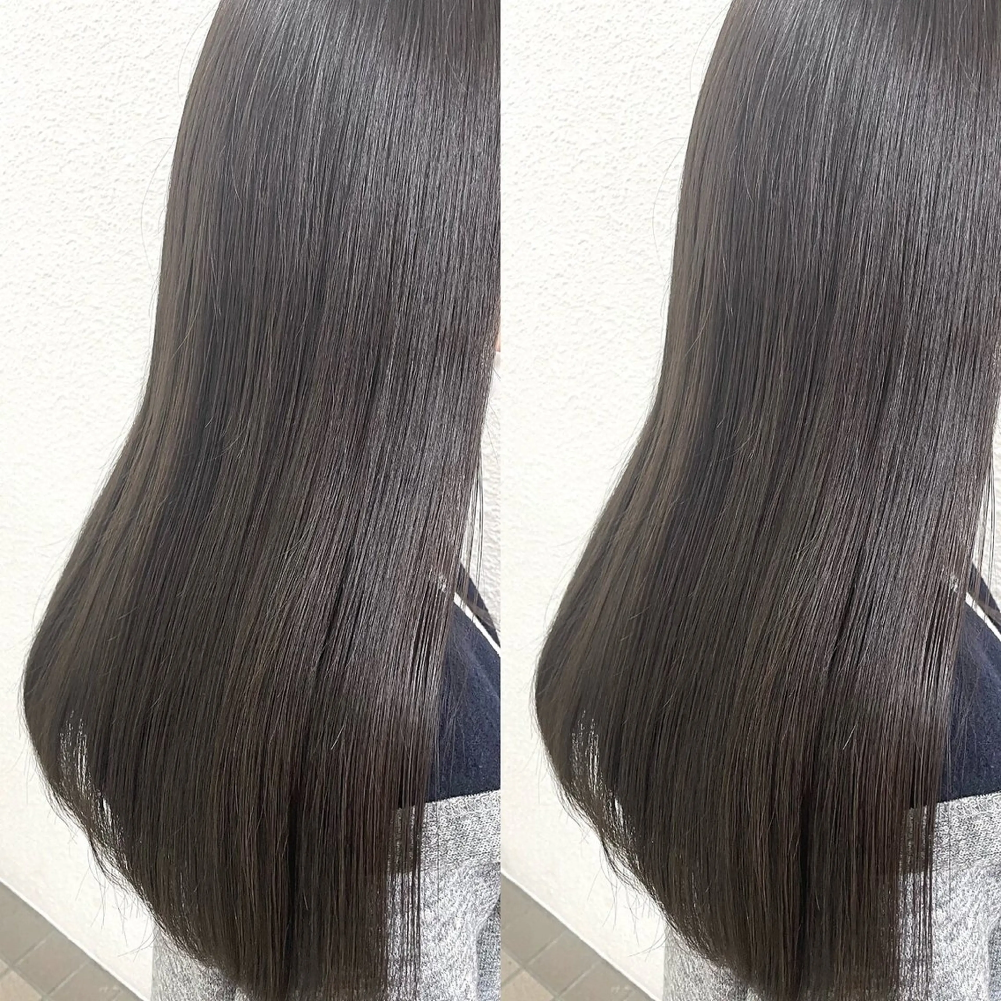 ロング 縮毛矯正 吉田 和/縮毛矯正/ ダブルカラーのヘアスタイル