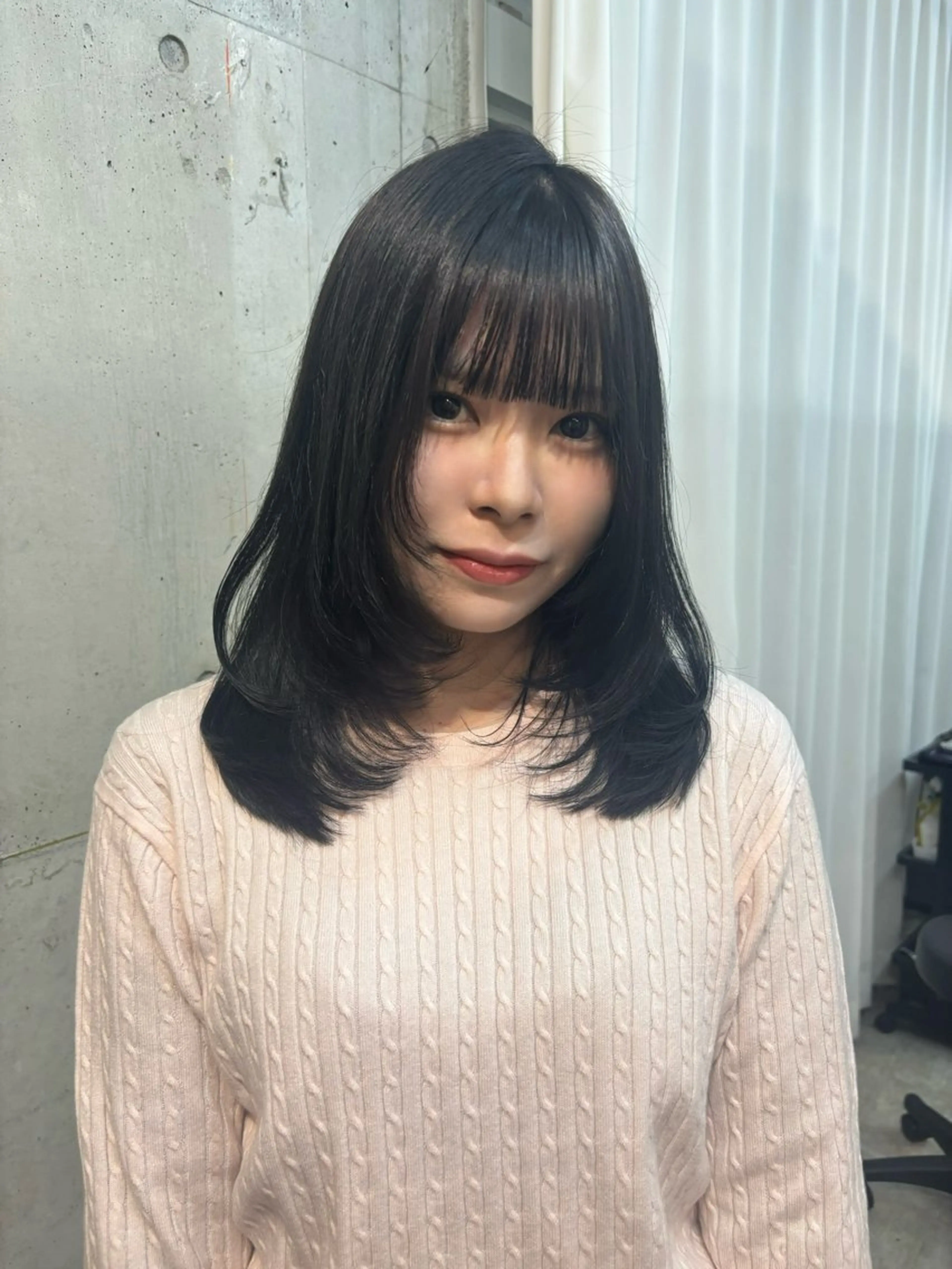 ミディアム ヘアカラー ココロ♩ハイトーン/ 暖色  大名のヘアスタイル