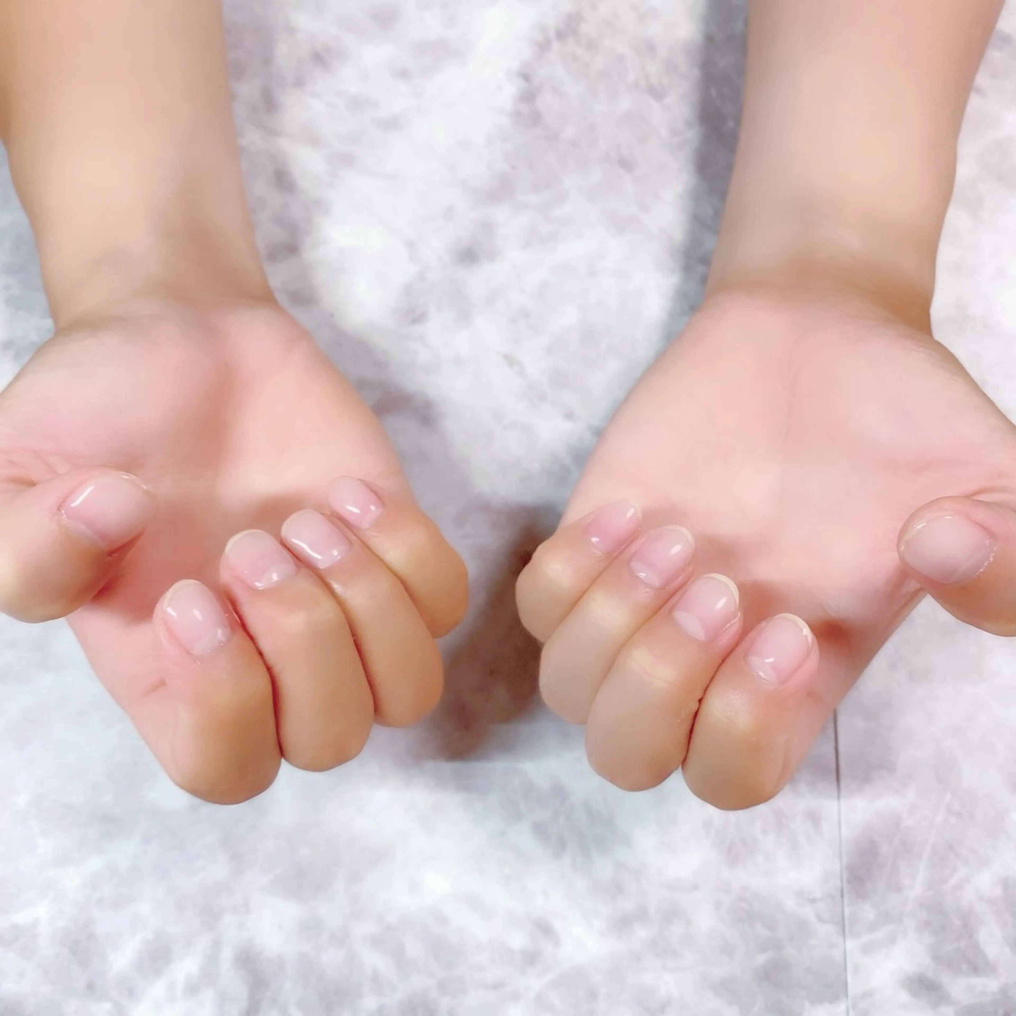 ネイル クリアネイル メンズネイル オフィスネイル マジョリカ ブルーのネイルデザイン