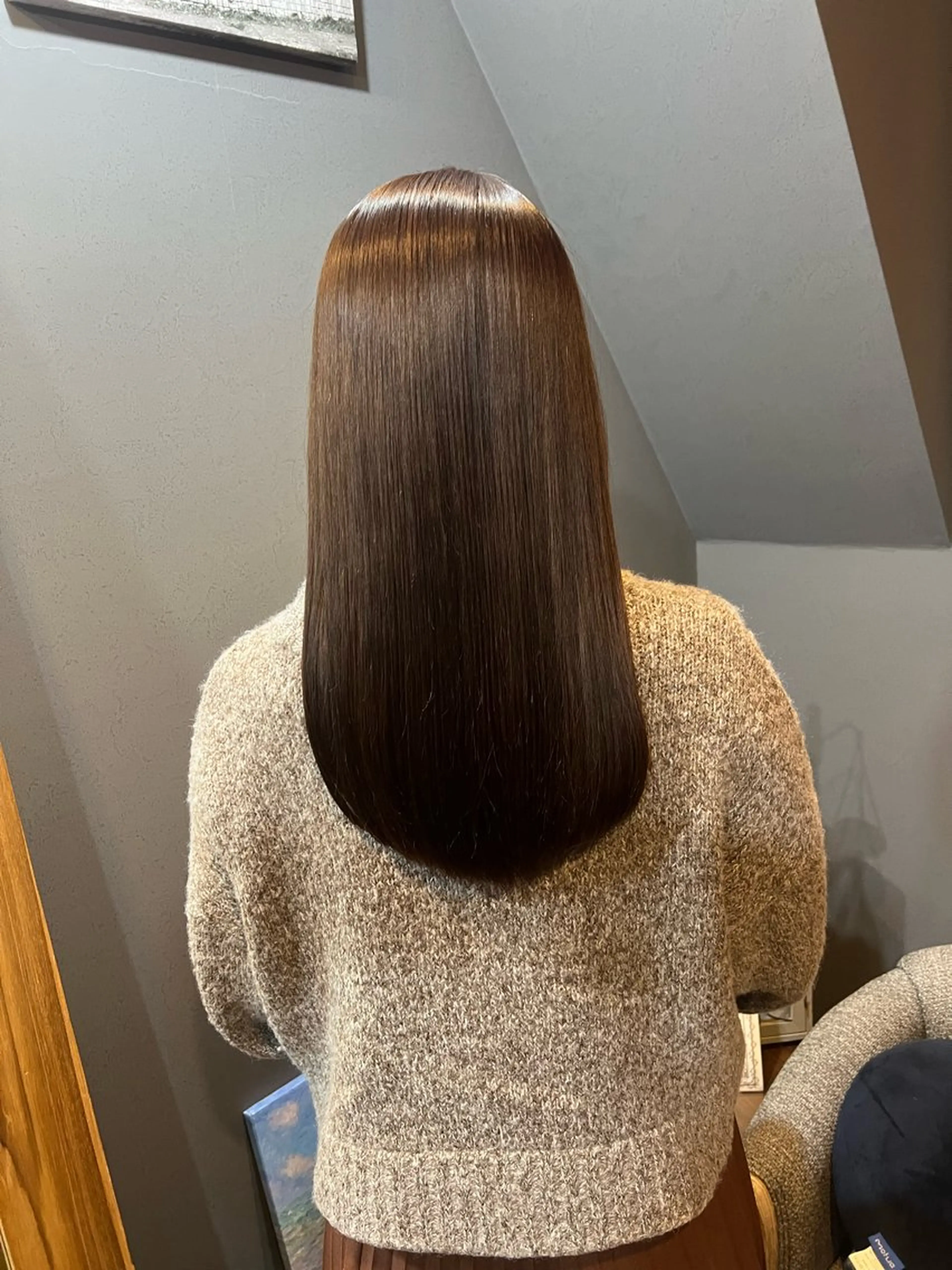 セミロング 縮毛矯正 カット 縮毛矯正 トリートメント ヘッドスパ ＊くせ毛に特化＊ 【yun】のヘアスタイル