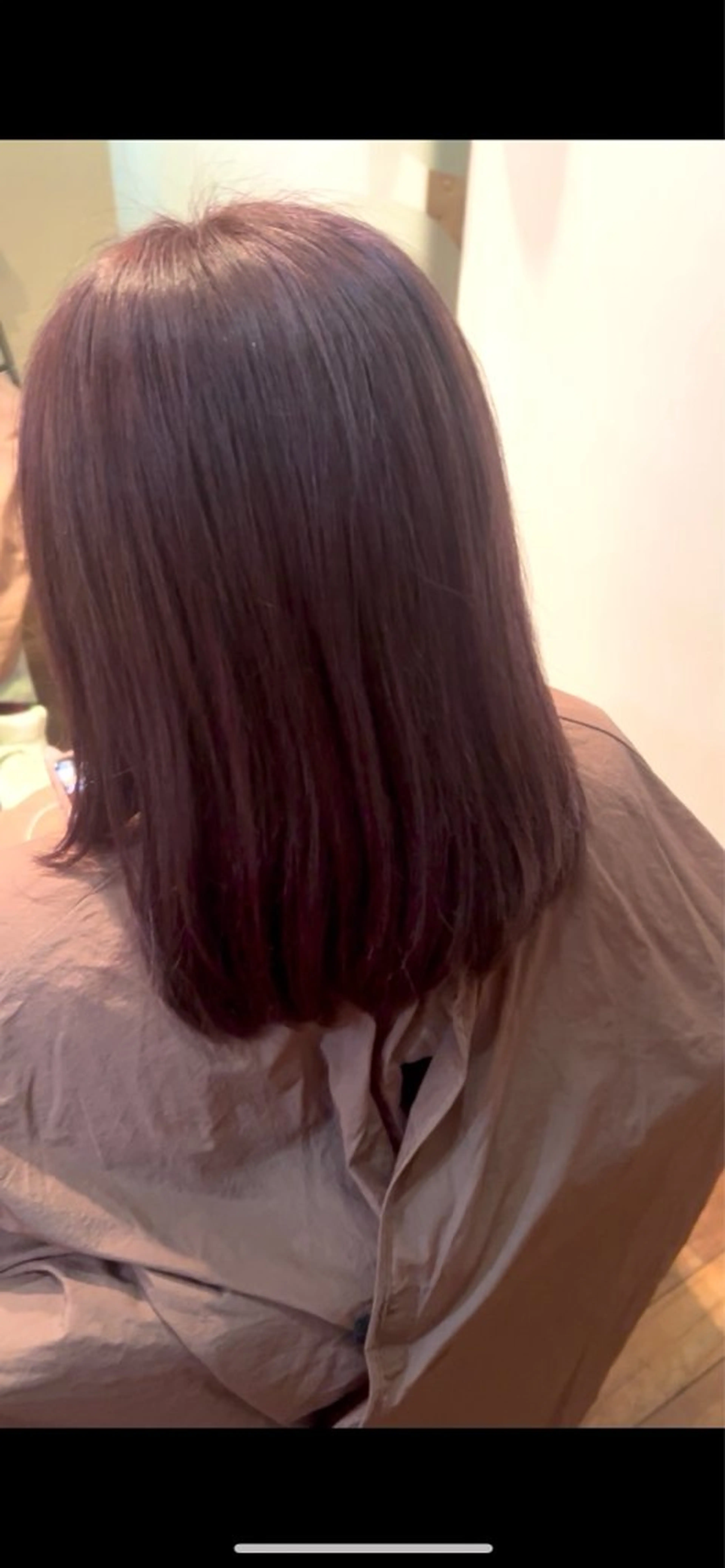 ミディアム カラー オレンジ ピンクカラー バイオレットカラー coo et fuu所属・いのうえみさき 表参道/根津🎀のヘアスタイル