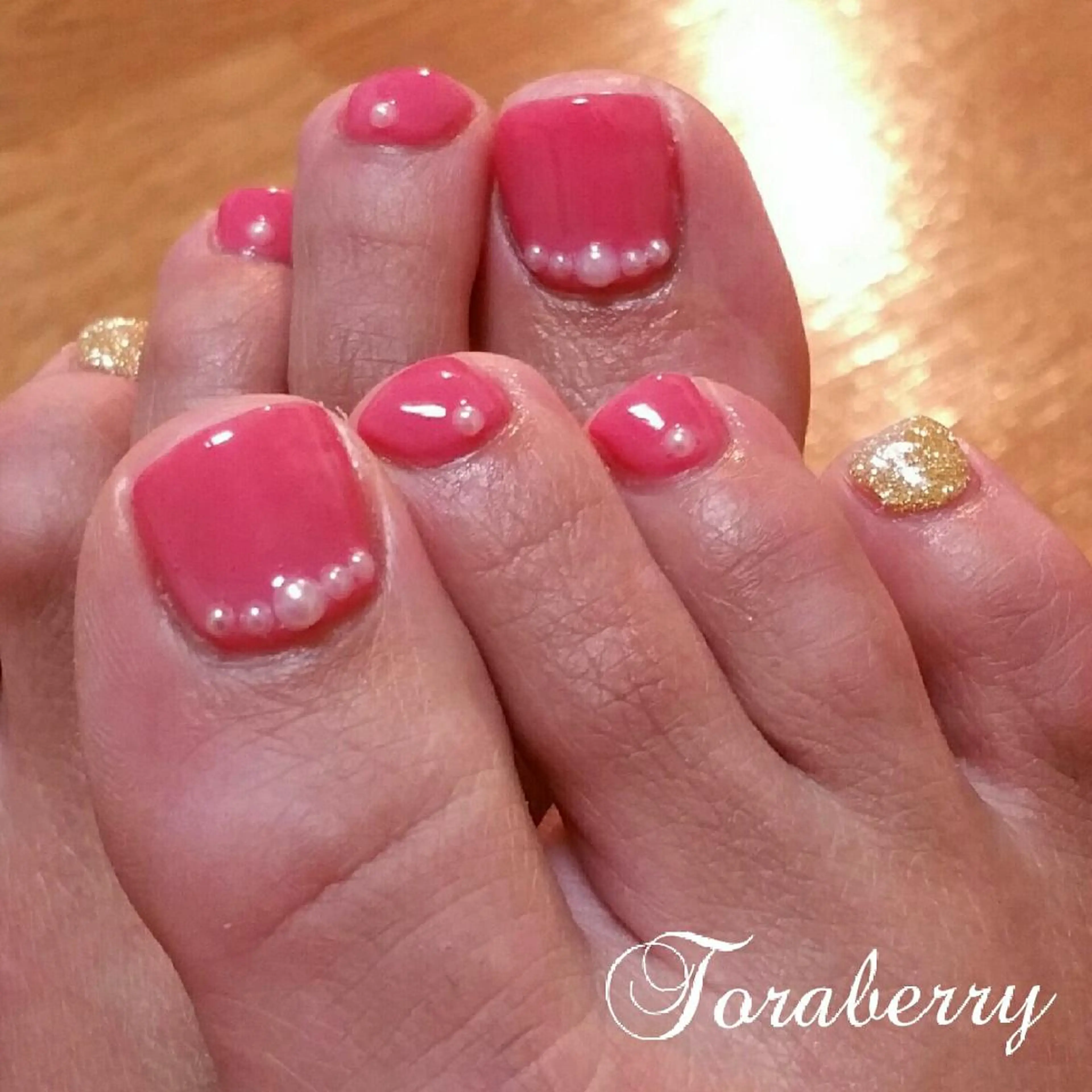 ネイル フットネイル シンプルネイル ネイリスト なつみのネイルデザイン