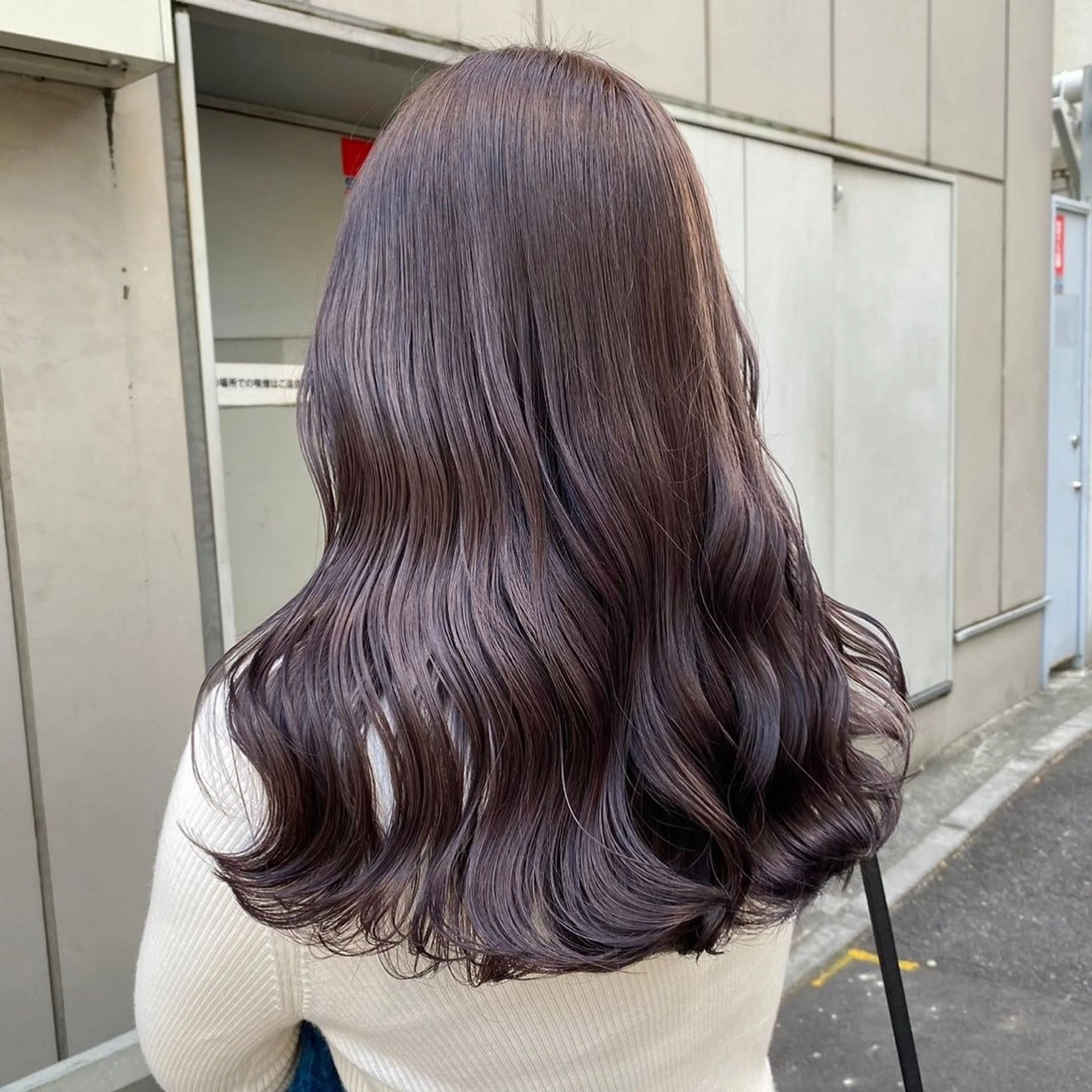 セミロング カラー ヘアアレンジ 透明感ラベンダー💗 SHOのヘアスタイル