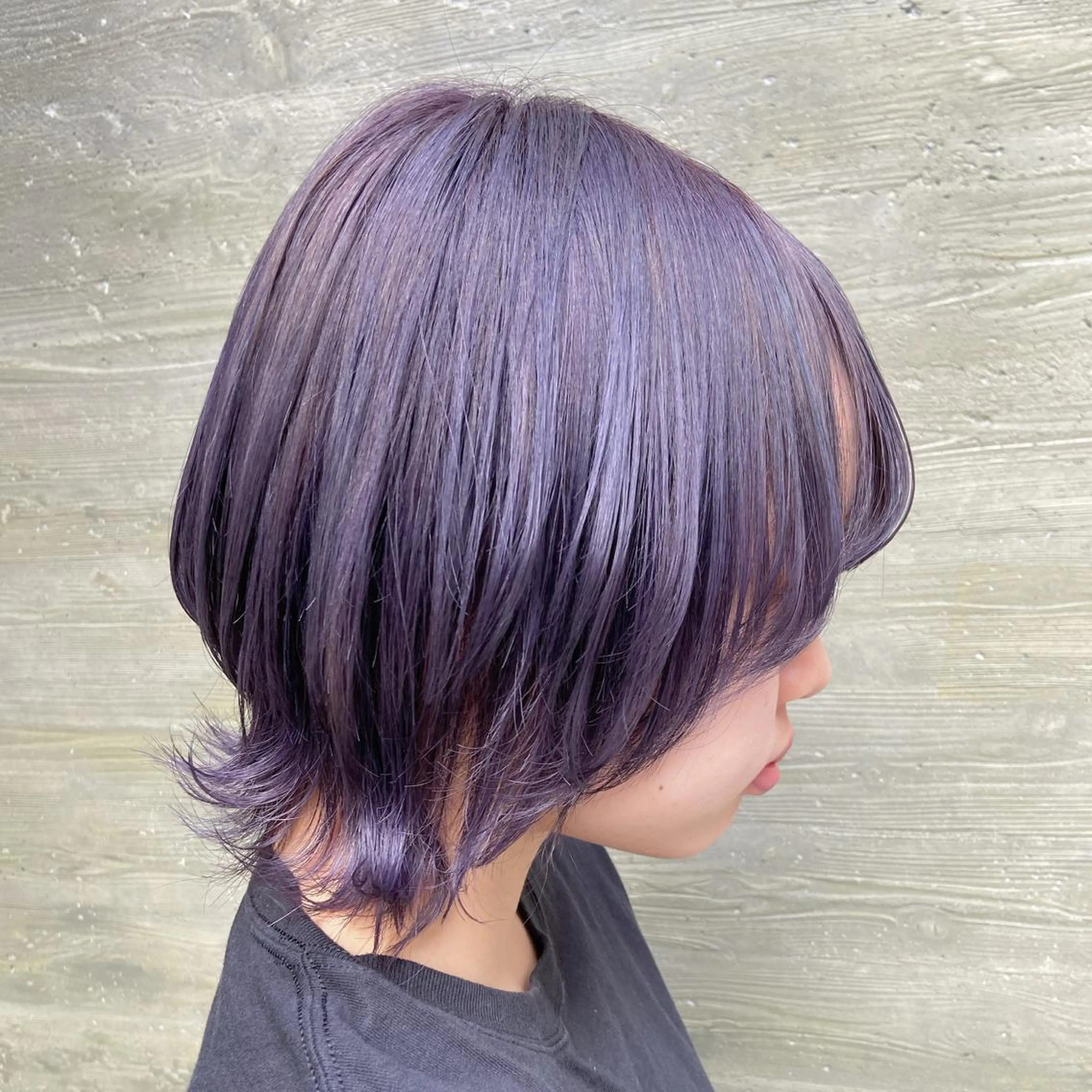 ショート カラー パープルカラー シルバー 暗髪/艶髪/Ono .のヘアスタイル