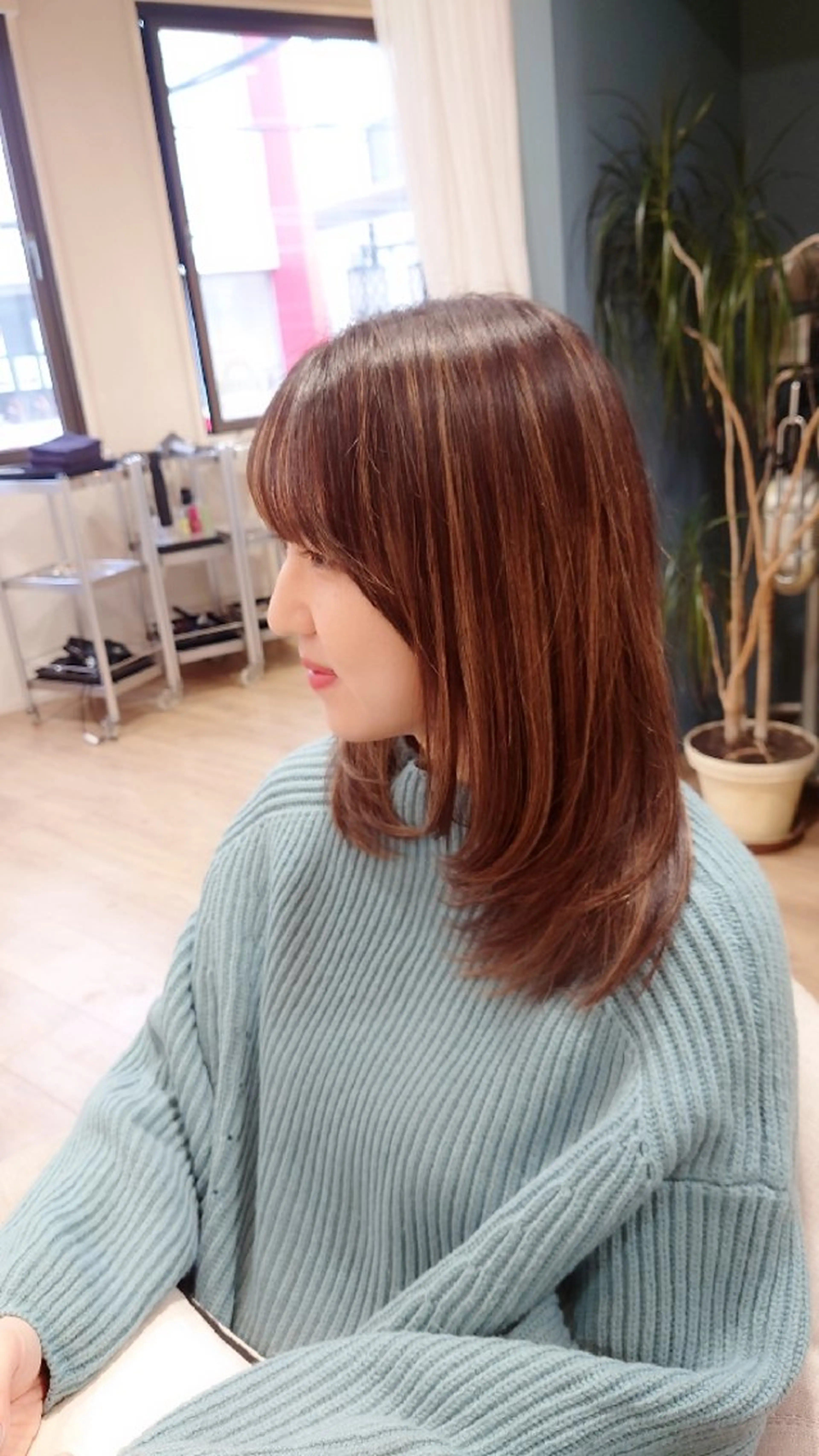 ロング カラー ハイライトカラー ハイライト レイヤーカット ヘアカラー CESLIONS祐天寺所属・田中将平【 サロンマネージャー】のヘアスタイル