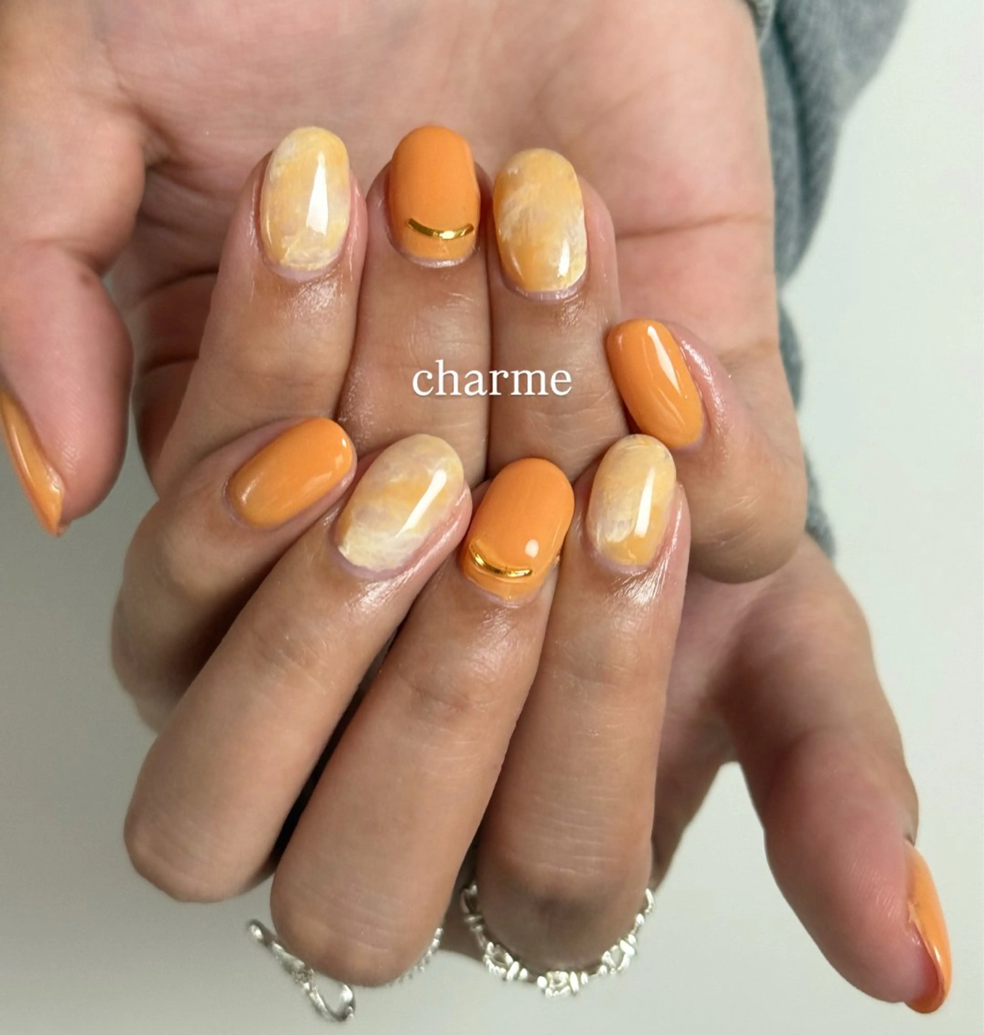 ネイル ハンドネイル フットネイル nailsalon charmeのネイルデザイン