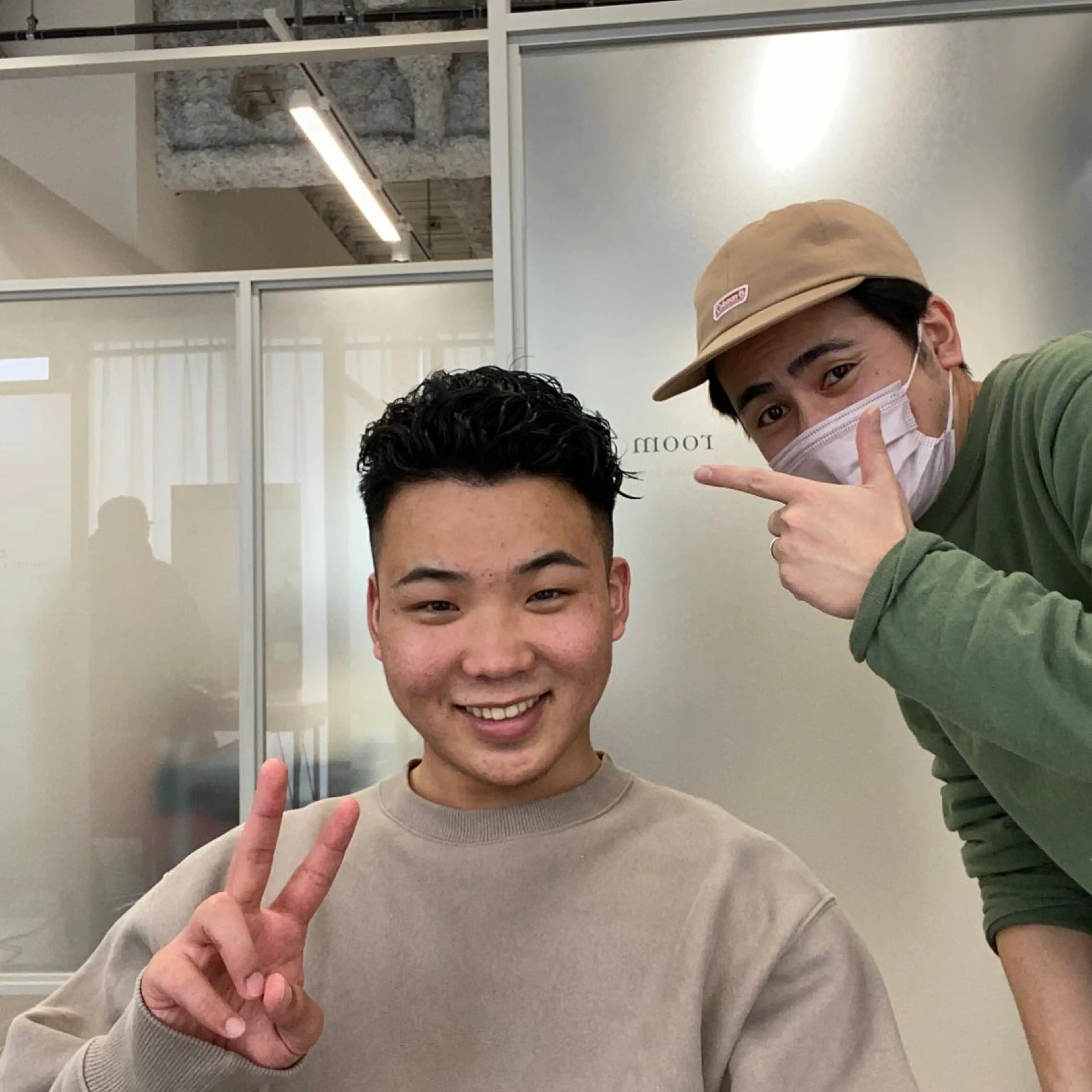 ショート パーマ メンズ メンズパーマ 学生（メンズ向け） 学生 シェアサロンReco-リコ- 今泉パークサイド店所属・メンズパーマ専門★★ ナカゾノのヘアスタイル