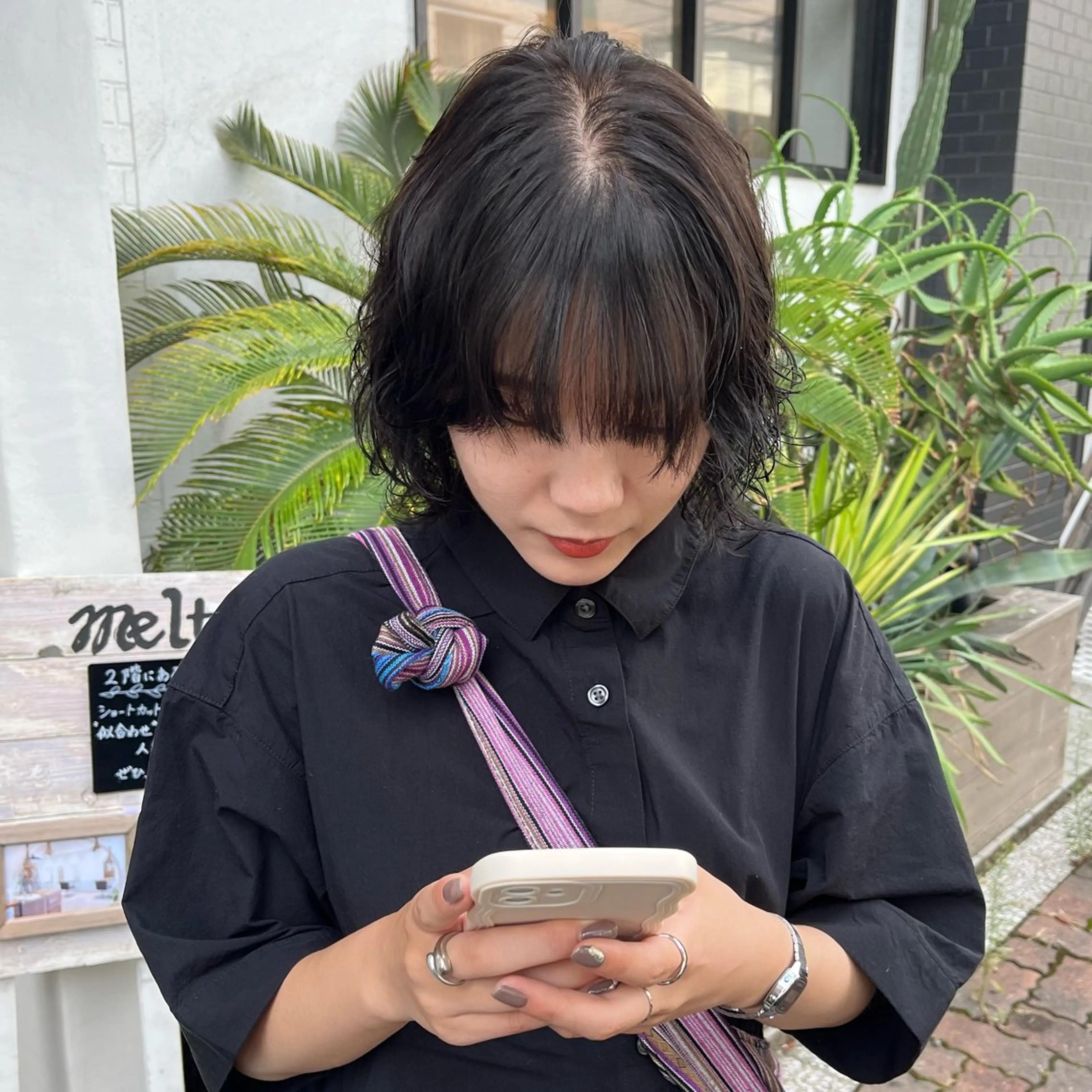 ミディアム カラー 透明感カラー カット ヘアカラー パーマ トリートメント 上品な暖色/丸みボブ Chie🪷のヘアスタイル