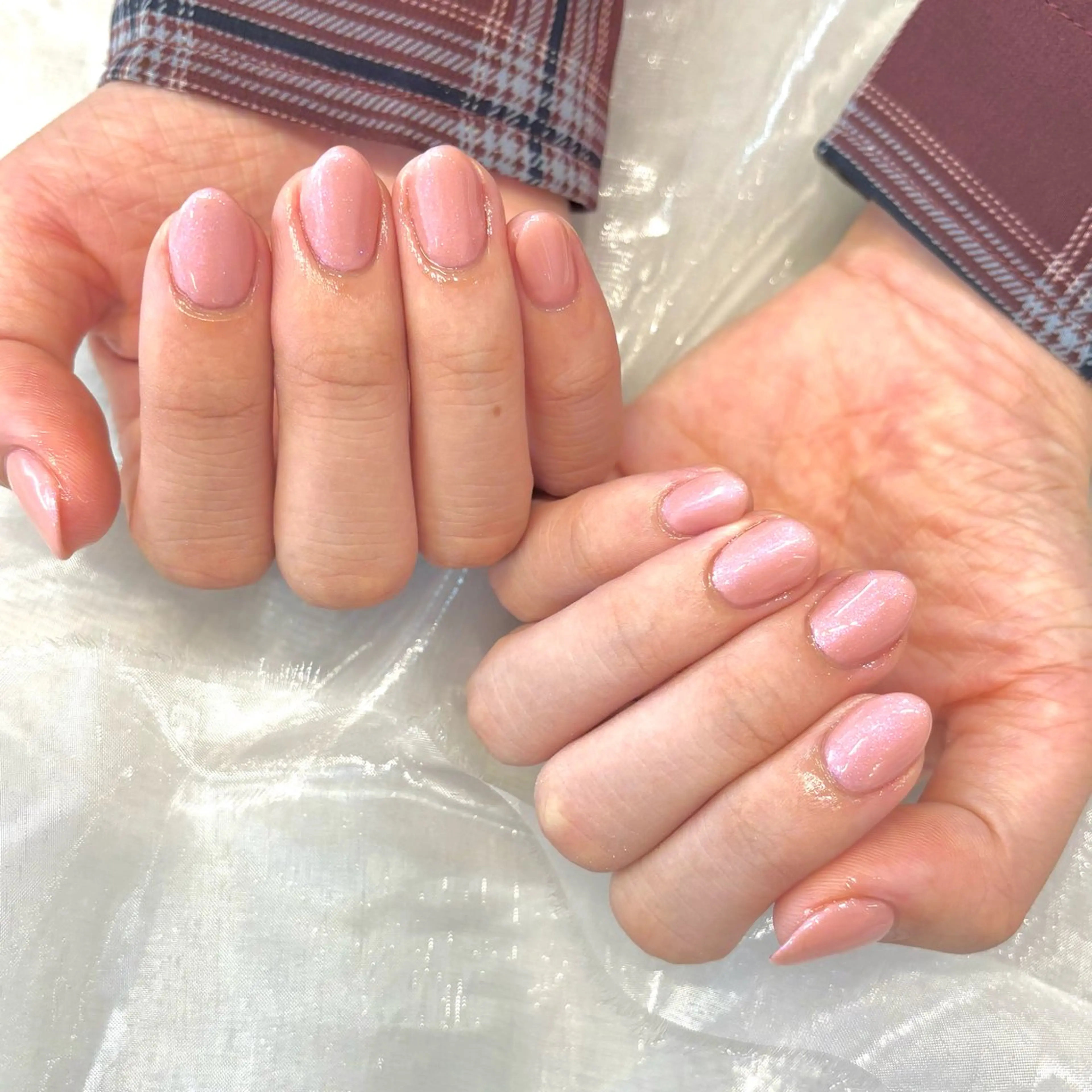 ネイル ジェルネイル ワンカラーネイル ピンク ハンドネイル Chipie_ ayanoのネイルデザイン