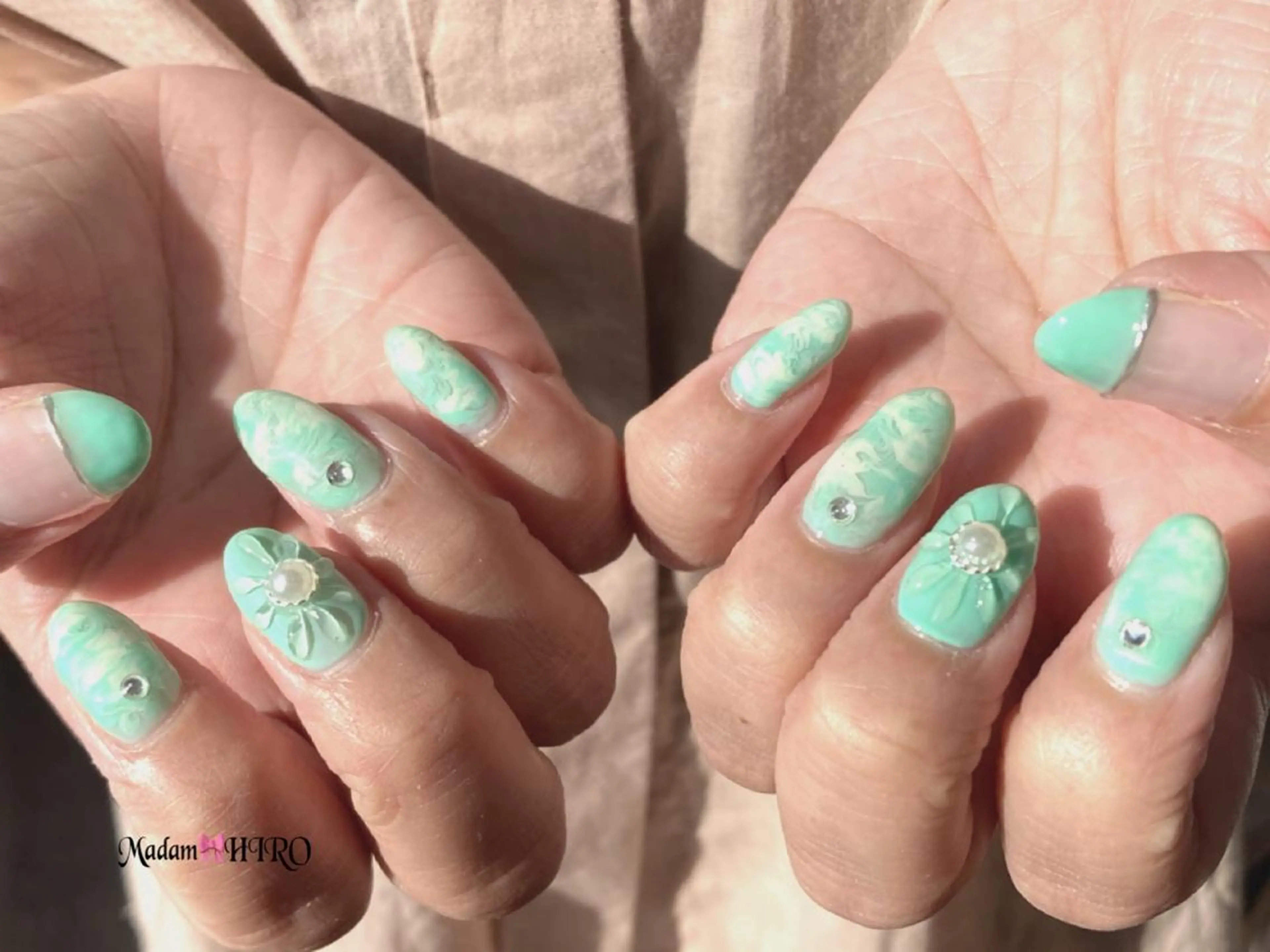 ネイル フラワーネイル Lianネイル 寛子Lianのネイルデザイン