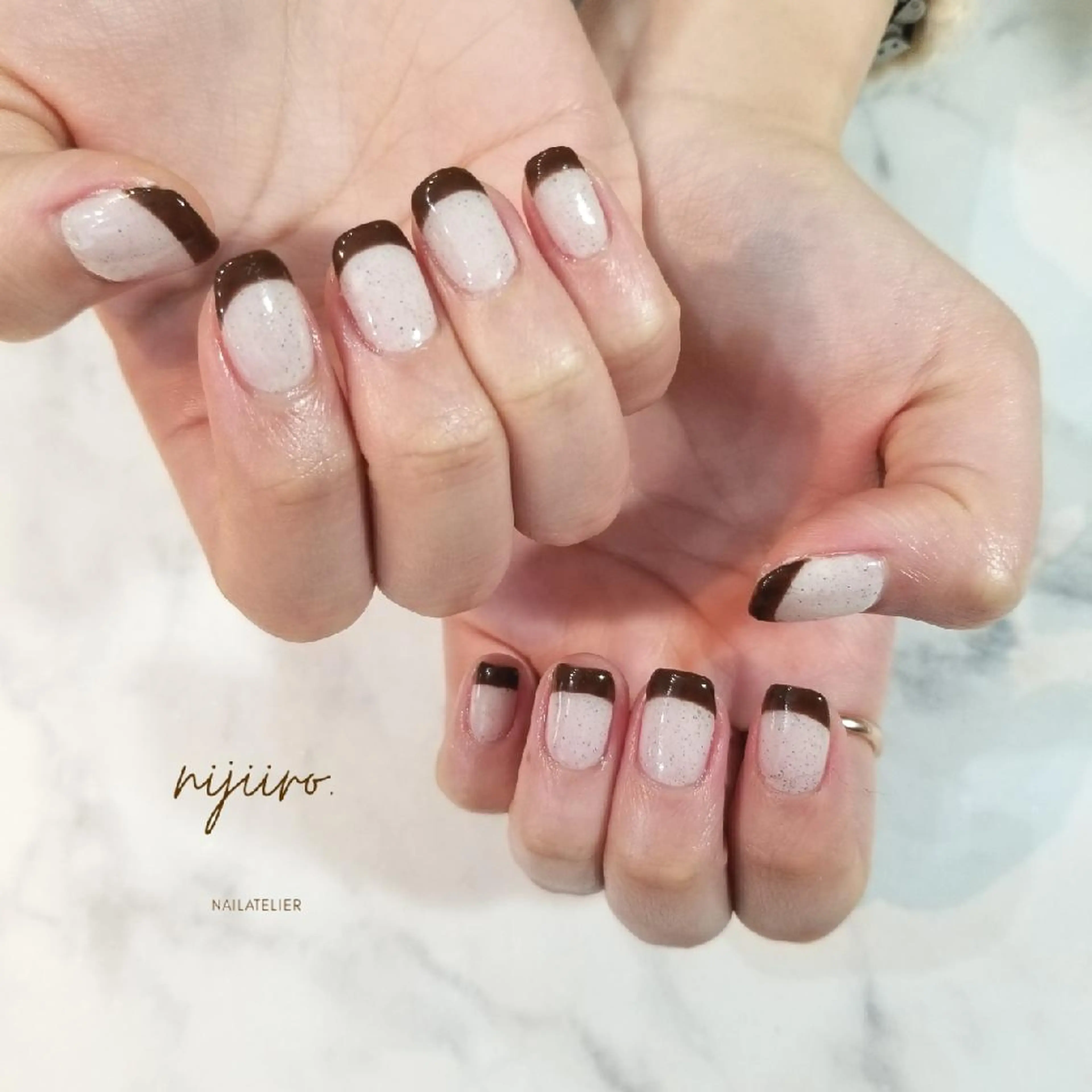 ネイル ハンドネイル nailatelier nijiiro.所属・nijiiro🌈 サトウのネイルデザイン