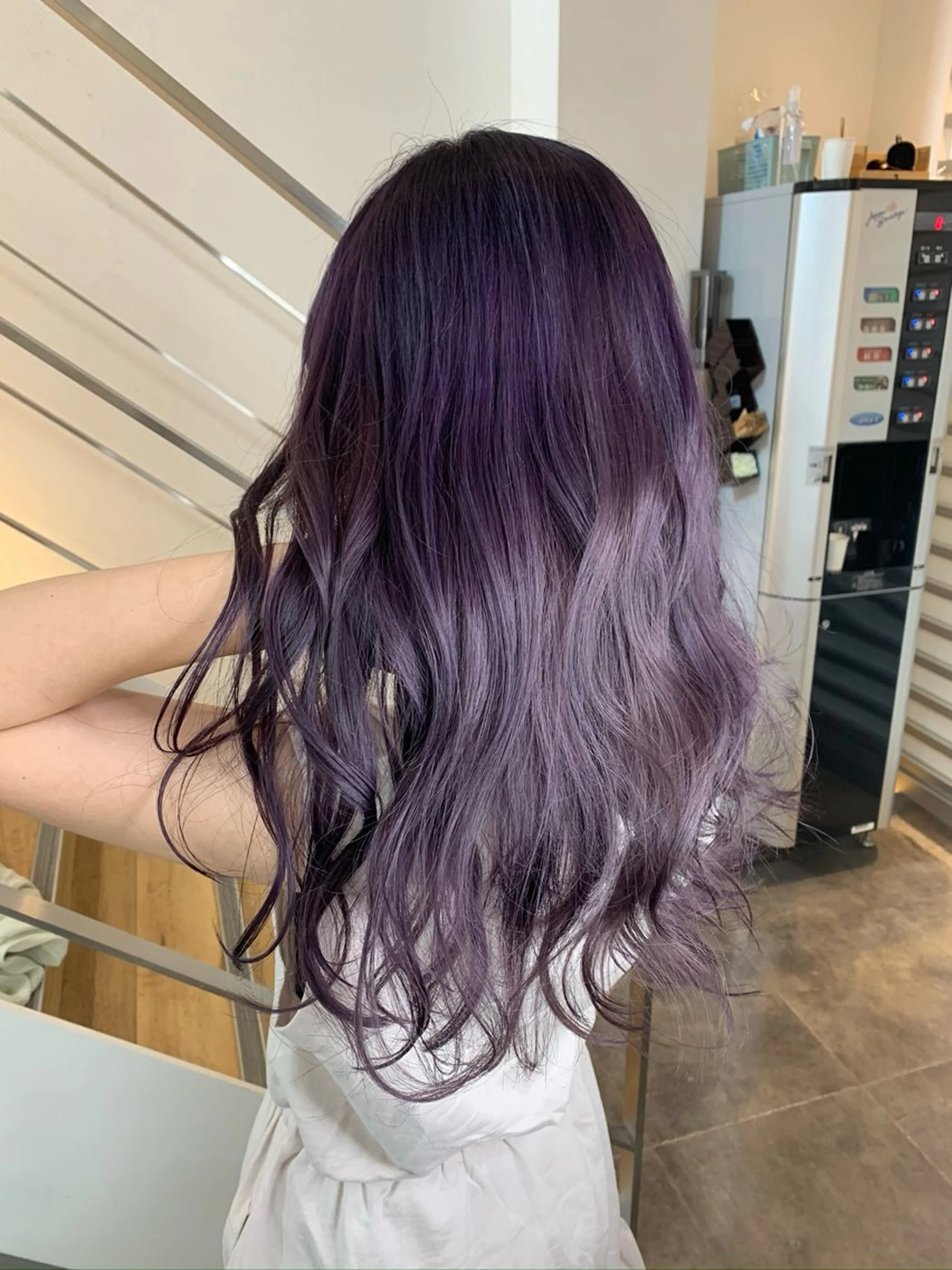 ロング カラー ヘアカラー トリートメント ヘアセット 透け感✨ダメージレス カラーHana🤍のヘアスタイル