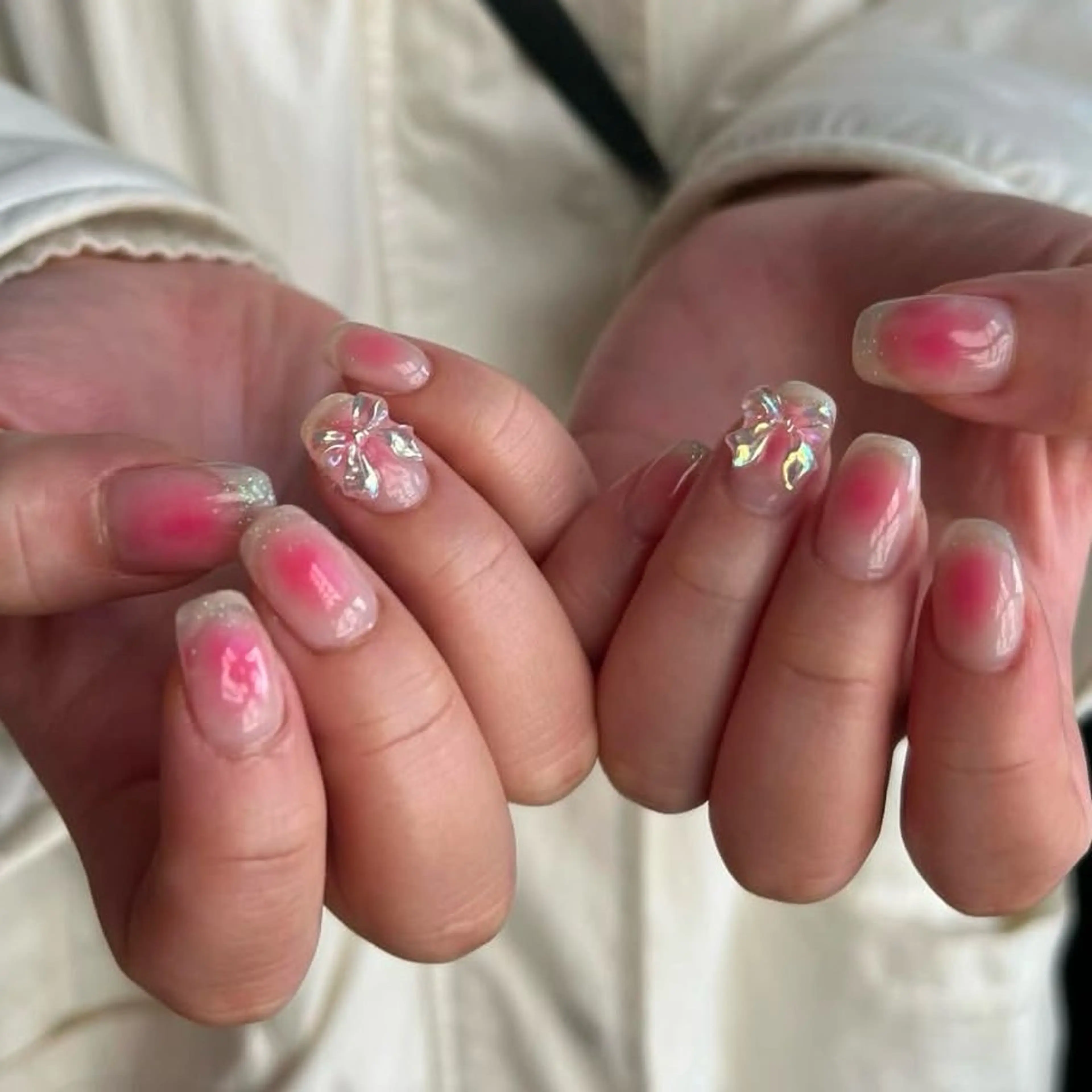 ネイル チークネイル omamori kyokoのネイルデザイン